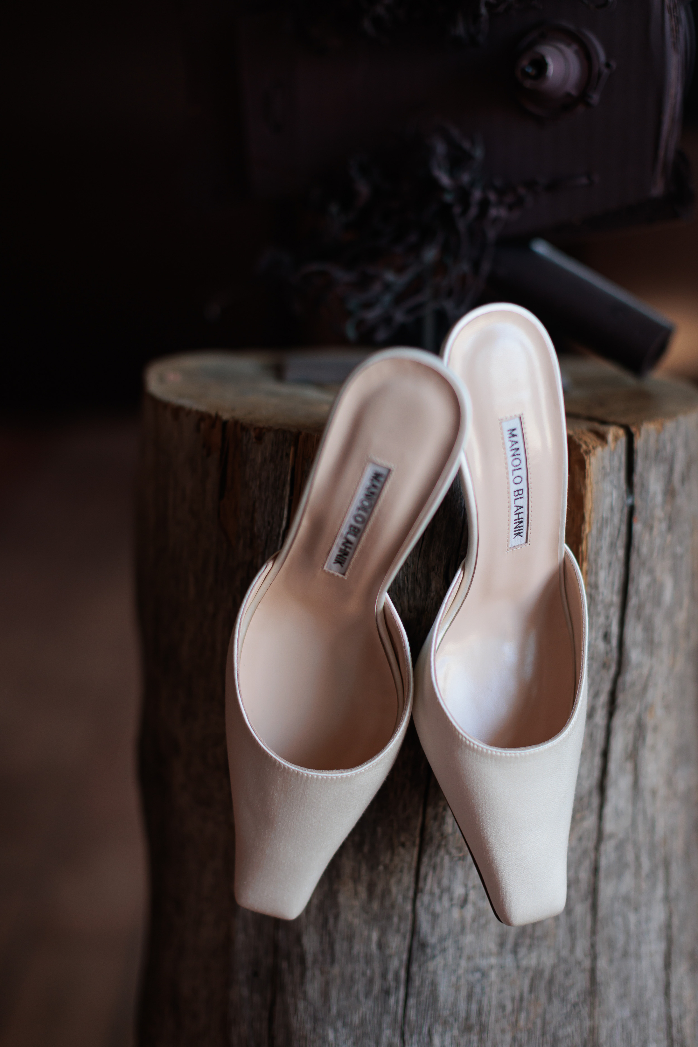 Danielle Frankel Intimate Italian Wedding 42 - Kathryn in Danielle Frankel for her Intimate Italian Wedding Manolo Blahnik for Danielle Frankel wedding mules.