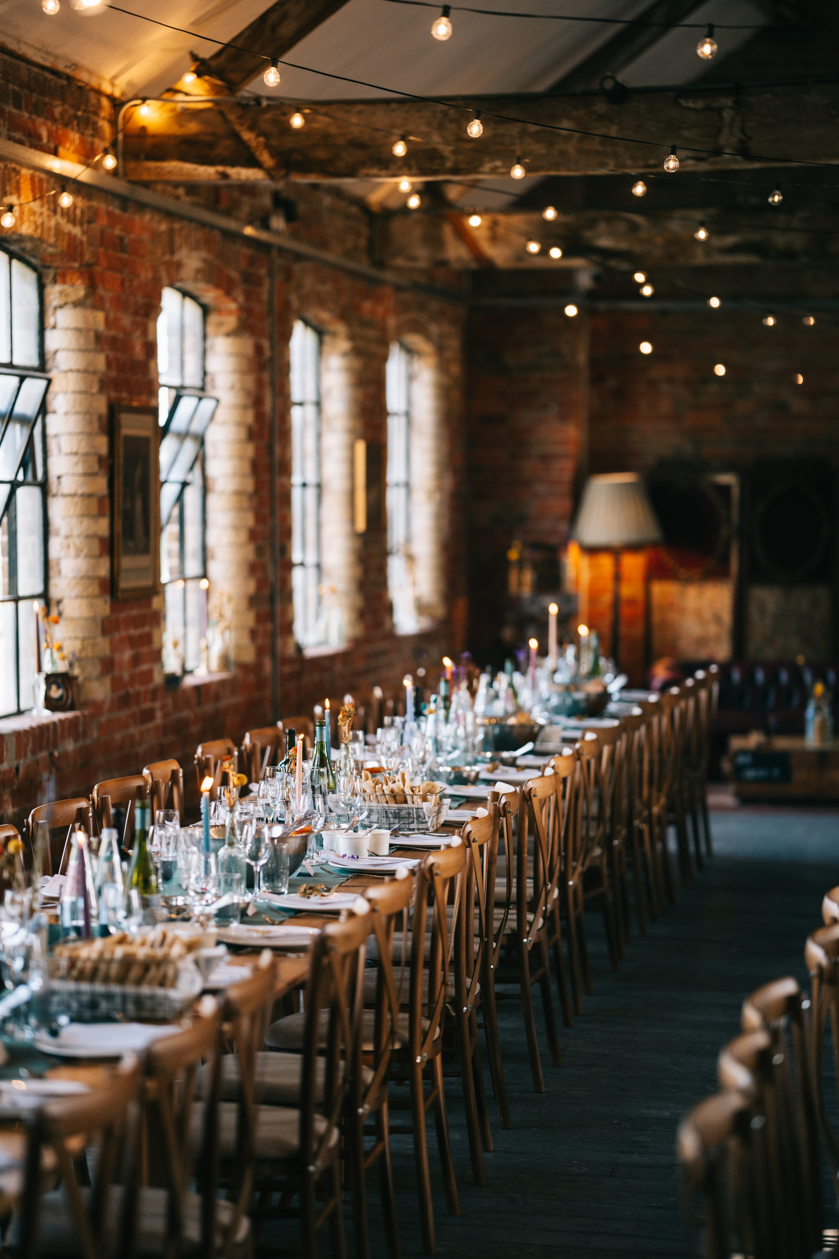 A Speakeasy-Inspired Loft Wedding For Bride Jo in Jacquemus 29 Jacquemus Wedding Dress The Loft Studios 100