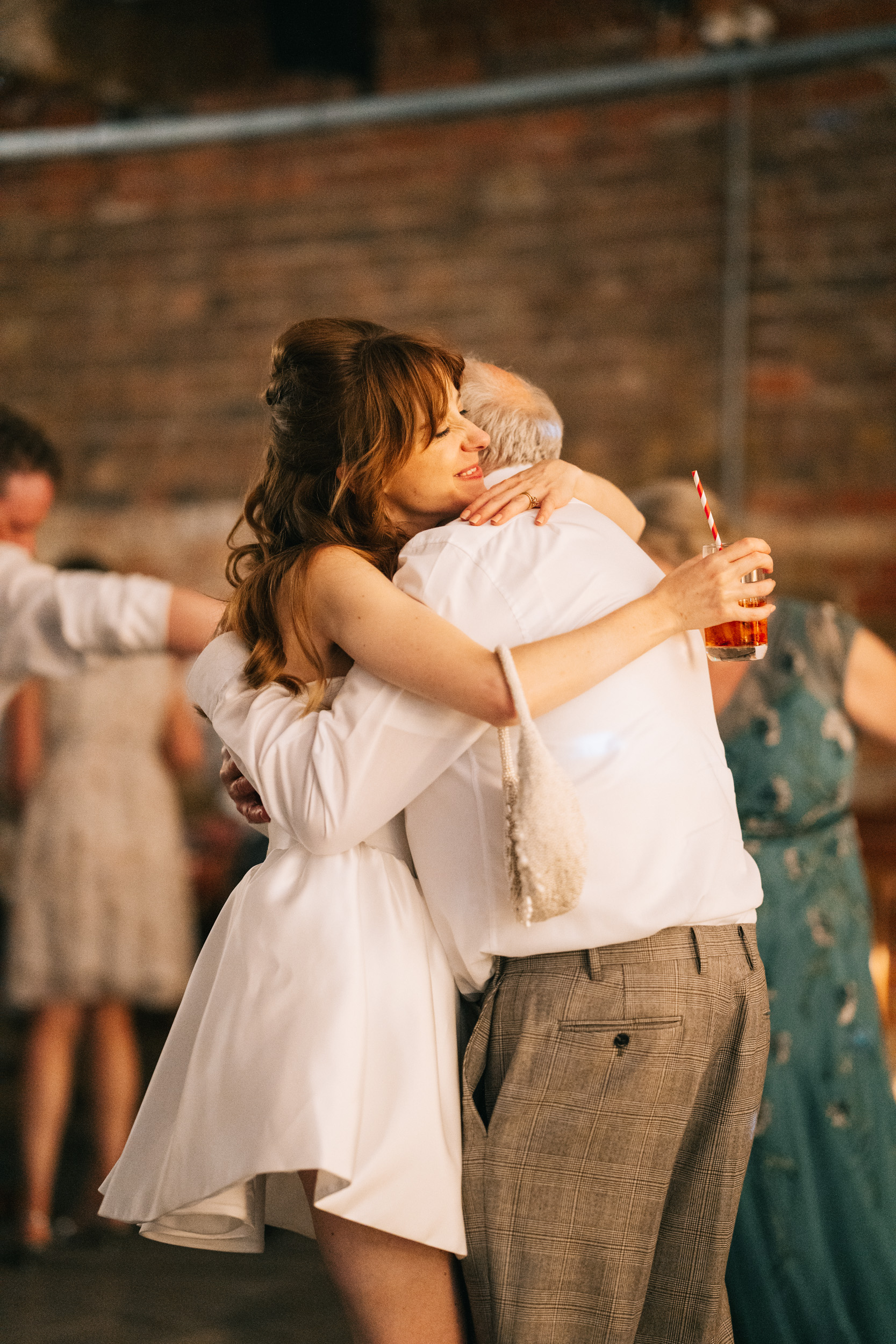 A Speakeasy-Inspired Loft Wedding For Bride Jo in Jacquemus 38 Jacquemus Wedding Dress The Loft Studios 145