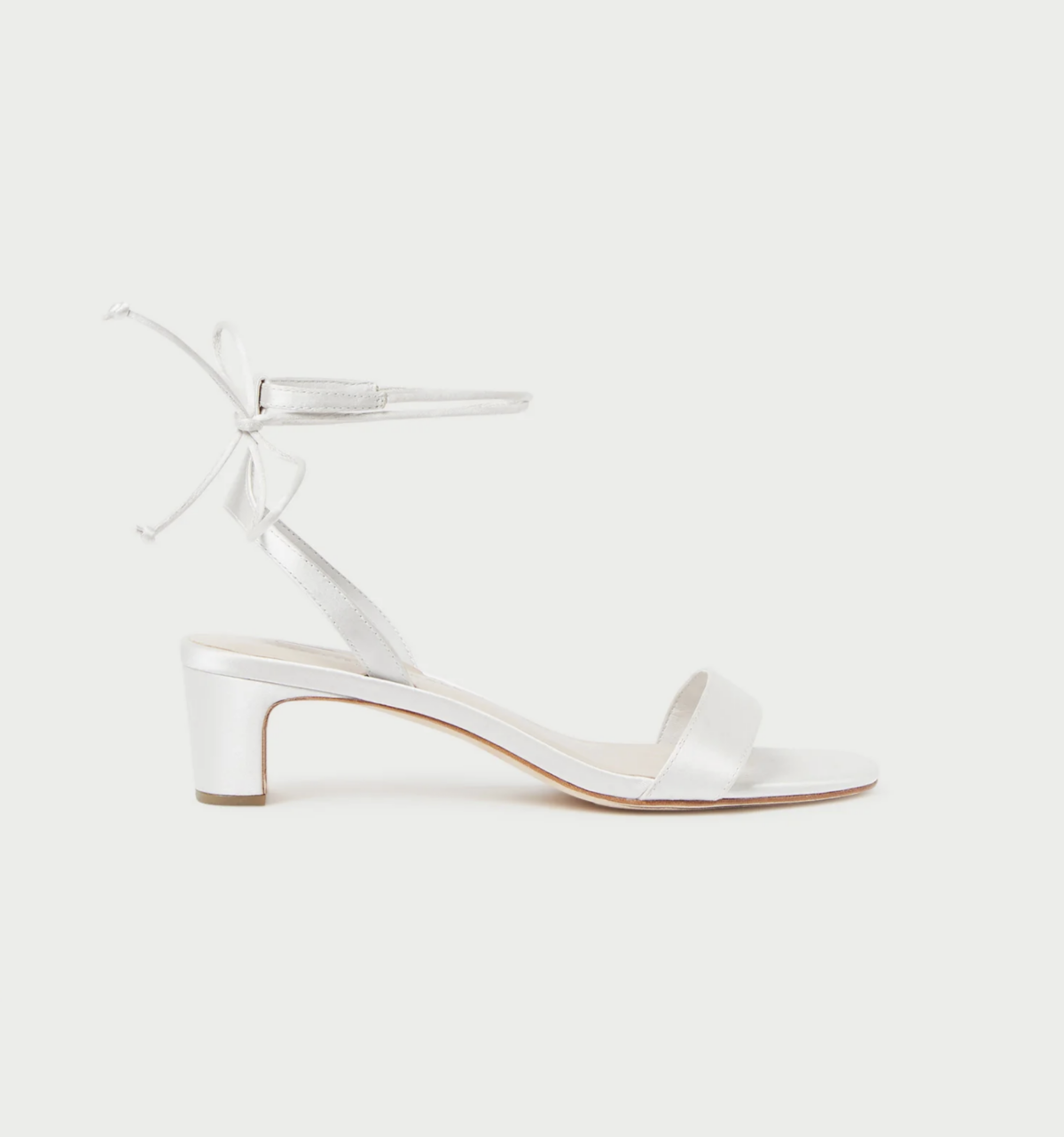 Jackie Cream Mid-Heel Sandal