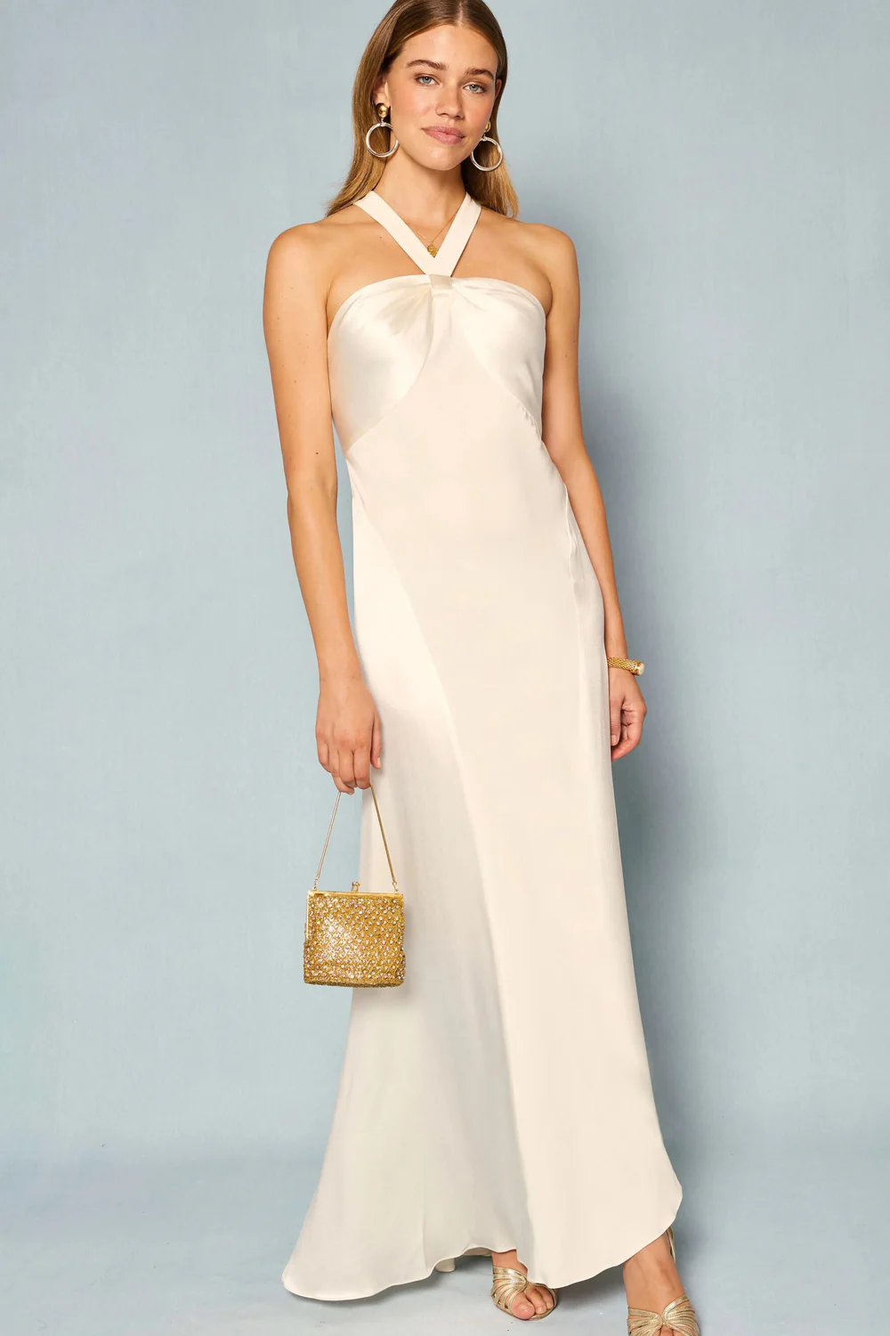 Eve Open-Back Silk Gown