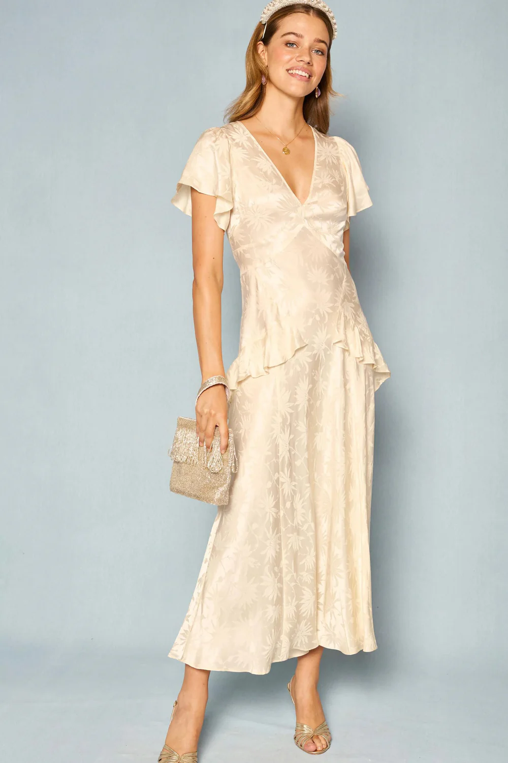 Evie Silk Midi Dress