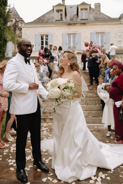 A Classy & Elegant Multicultural Wedding in France, With Nigerian Traditions & Gospel Choir Joy