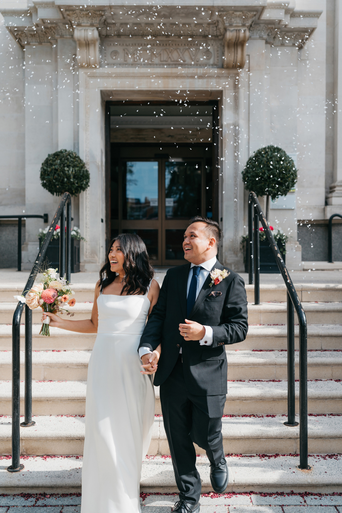 A Sustainable and Elegant London Elopement in Andrea Hawkes Bridal 21 34 Andrea Hawkes Bridal dress London Elopement
