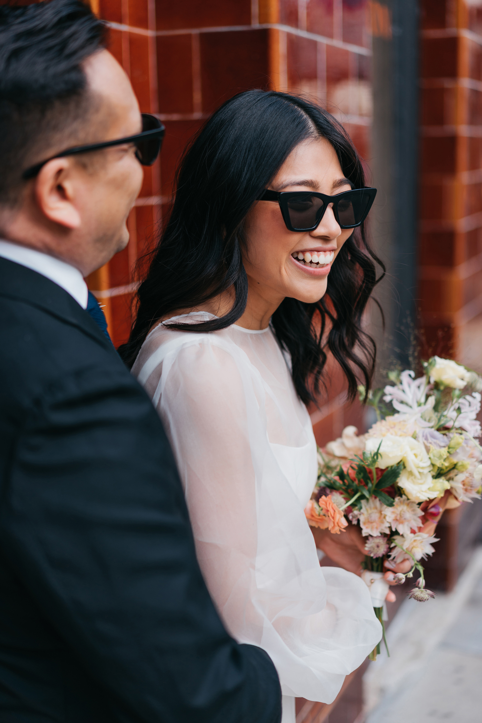 A Sustainable and Elegant London Elopement in Andrea Hawkes Bridal 28 45 Andrea Hawkes Bridal dress London Elopement