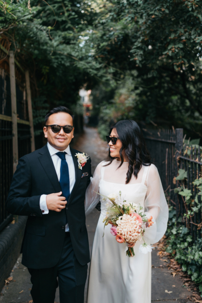 A Sustainable and Elegant London Elopement in Andrea Hawkes Bridal