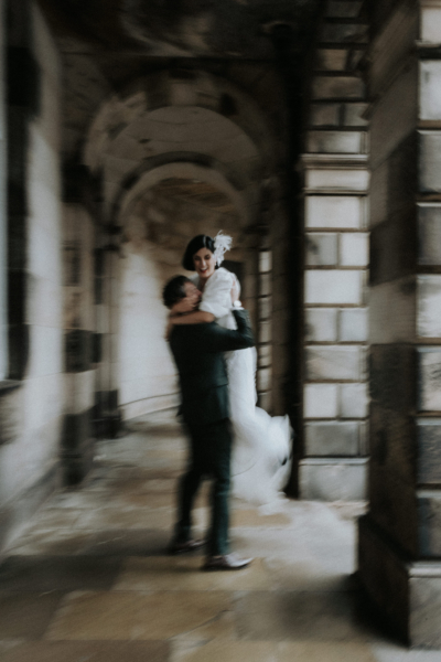 A Chic, Modern & Intimate Edinburgh City Wedding with an ASOS Dress