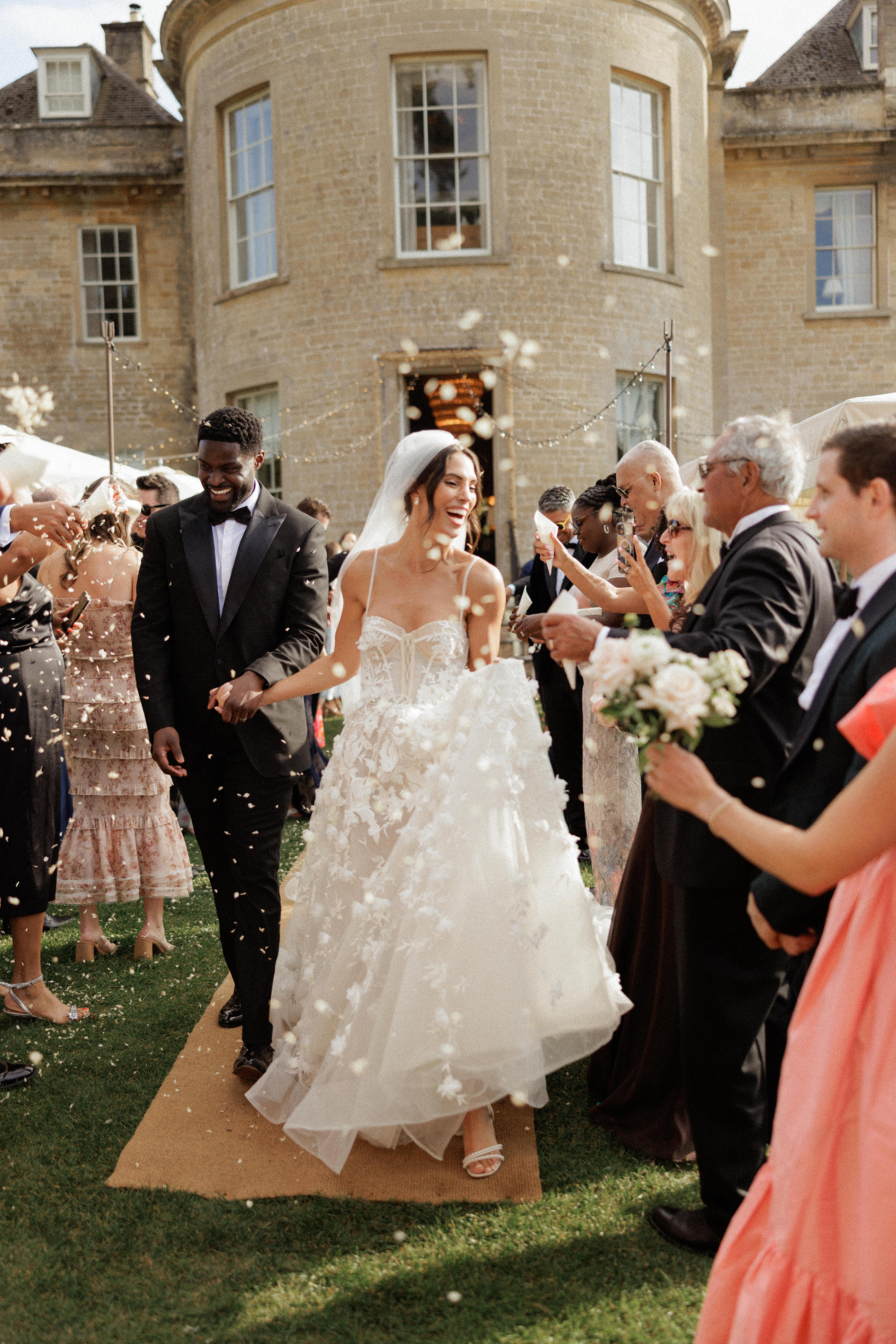A Romantic Multicultural Wedding at Babington House in Somerset 52 Babington House Wedding The Curries Berta Dress 56