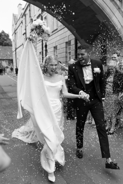 A Classy & Modern City Wedding at the Bodleian Library With Jamaican-Guyanese Heritage