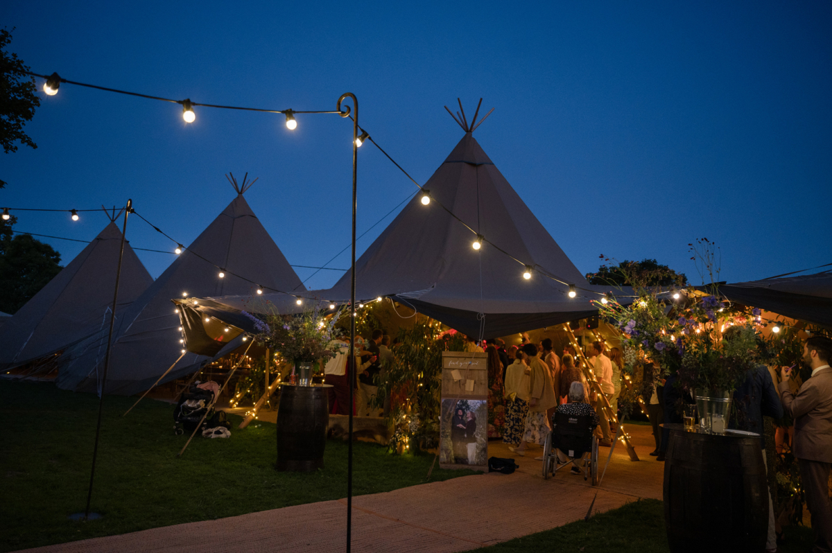 A Teepee & Bell Tent Wedding in Greens & Buttermilk Yellow 117 Halfpenny London Teepee wedding at home 166
