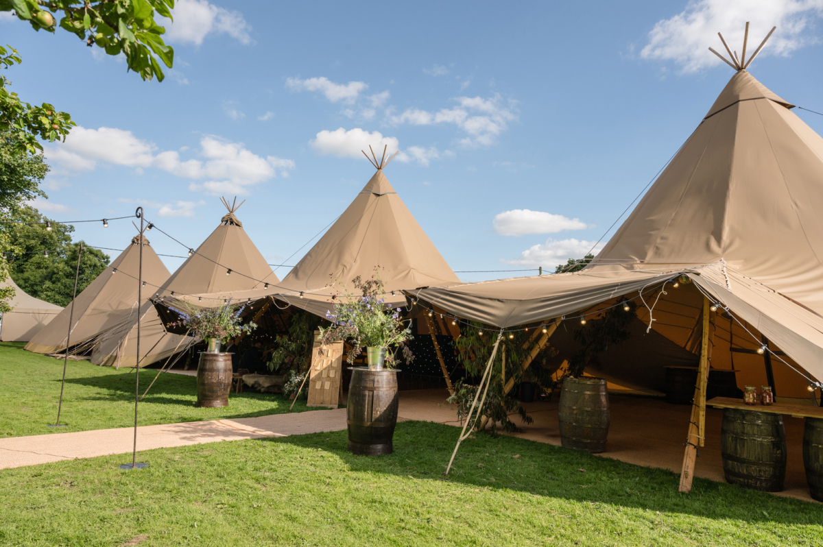 A Teepee & Bell Tent Wedding in Greens & Buttermilk Yellow 74 Halfpenny London Teepee wedding at home 89