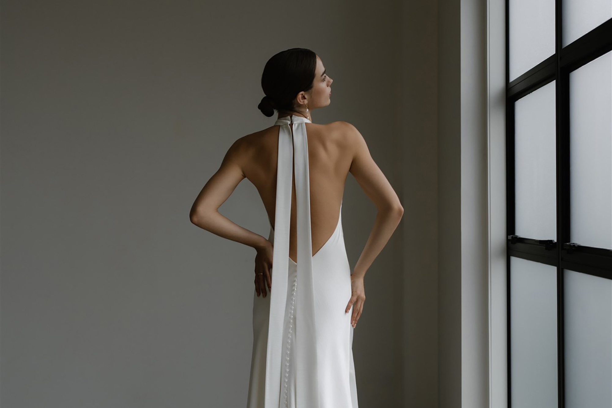 Halterneck wedding dress - Ellie Sanderson