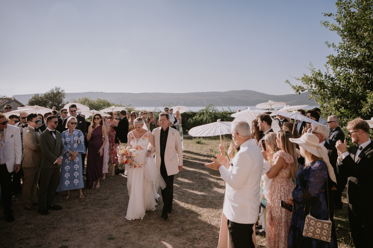 A Colourful Wedding in Greece with a 70s Vibe & Bespoke Wilden London Dress 51 Wedding in Greece Wilden London 50
