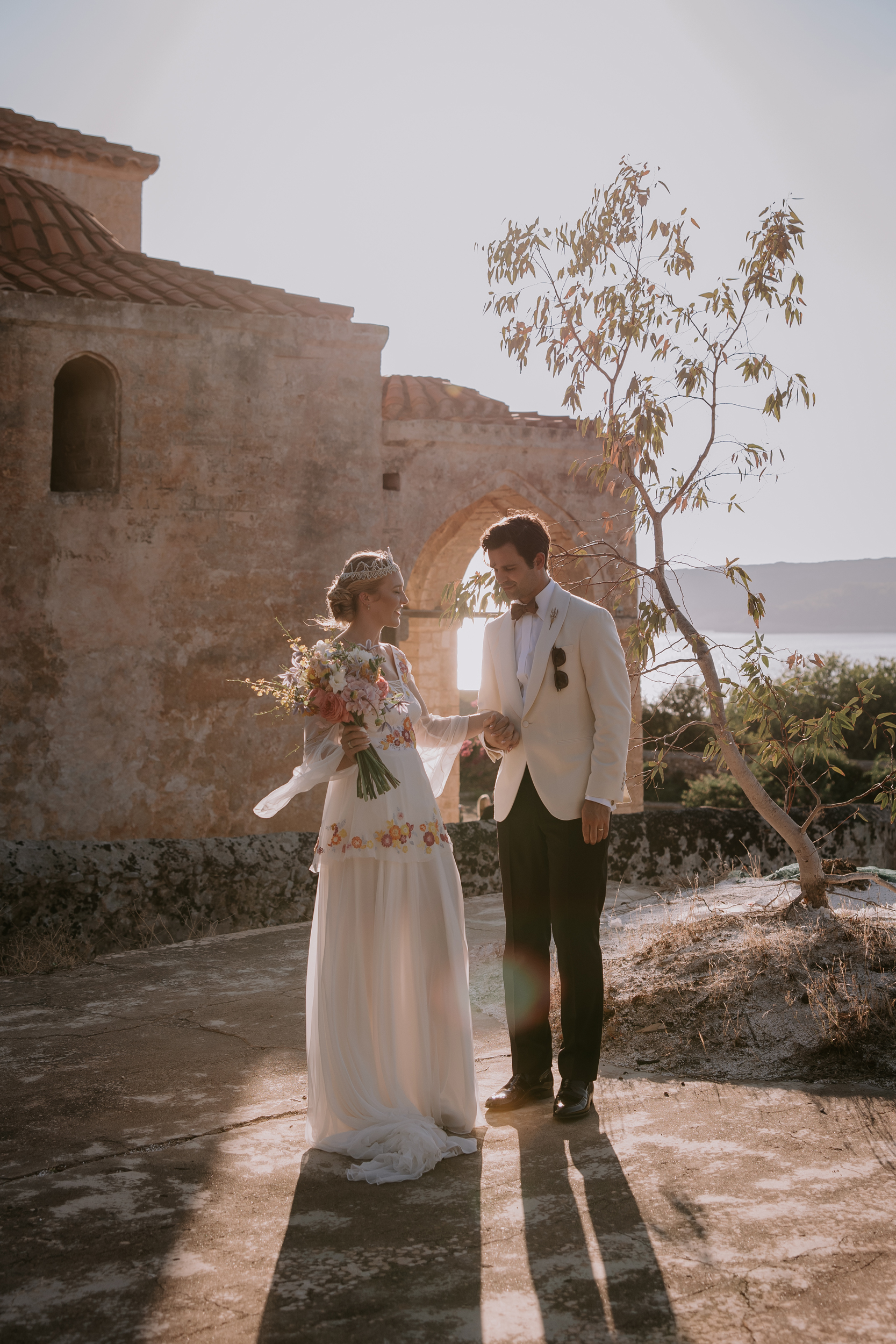 A Colourful Wedding in Greece with a 70s Vibe & Bespoke Wilden London Dress 12 Wedding in Greece Wilden London 98
