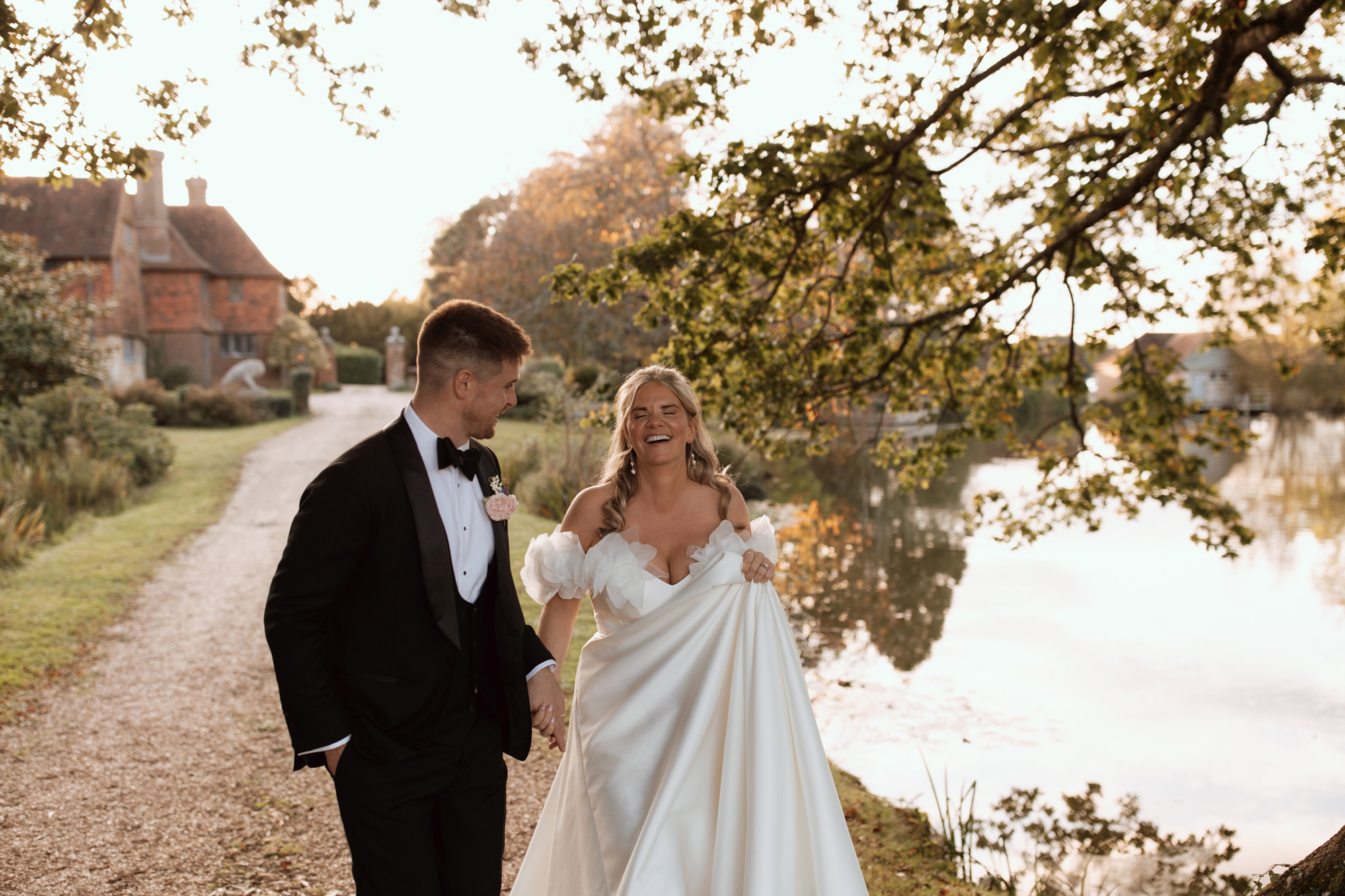 Laura & Alex's Colourful, Black Tie Wedding at Woodmancote Place 86 Woodmancote Wedding Sussex 131
