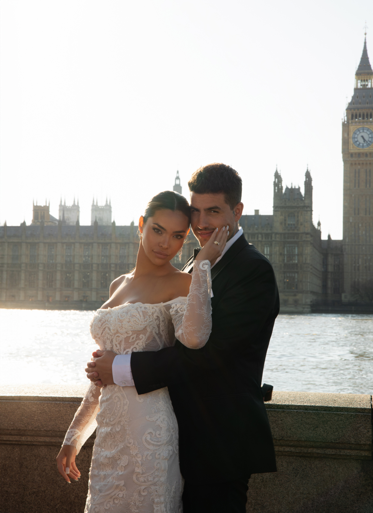 Modern City Wedding Editorial with a Timeless Romantic Edge 13 mirror mirror couture bridal 70