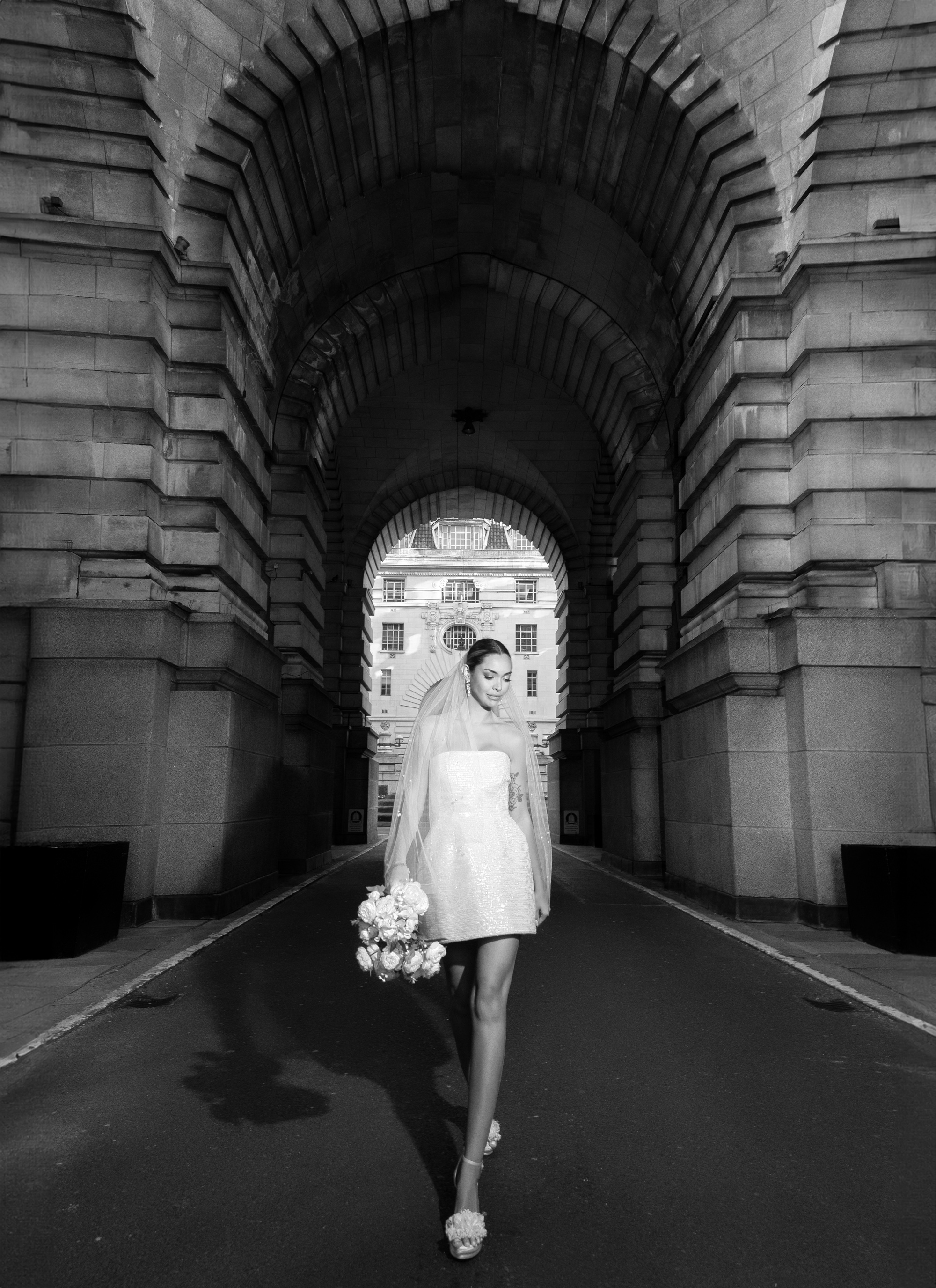Modern City Wedding Editorial with a Timeless Romantic Edge 15 mirror mirror couture bridal 86