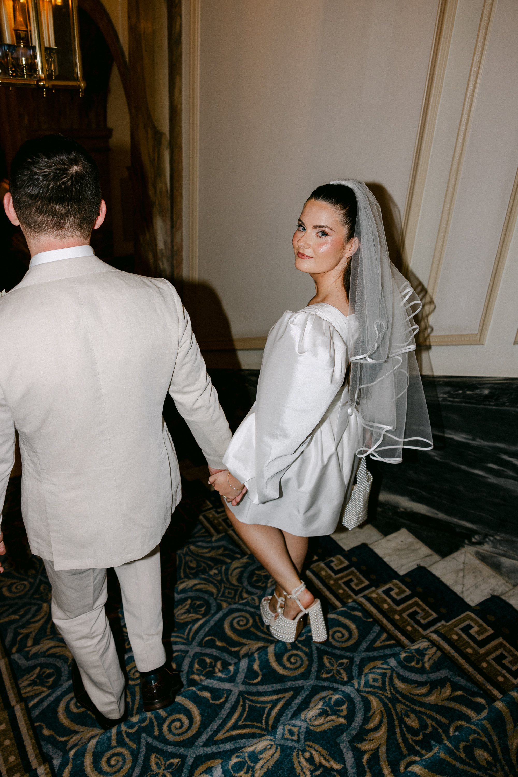 Beauty Journalist Tori’s Intimate London Pub Wedding & By Watters Short, Puff Sleeve Dress 32 Intimate London Pub Wedding 19 1