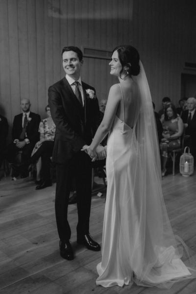 Ellie in Andrea Hawkes for her Primrose Hill Farm Wedding in Oxfordshire