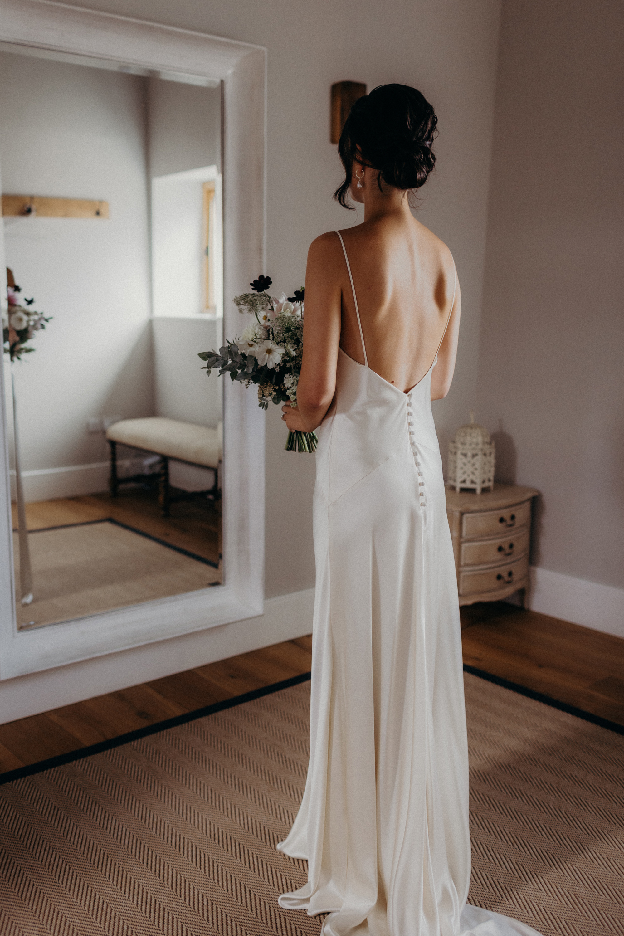 Ellie and Harry Primrose Hill Farm LMD submission portrait 7 - Ellie in Andrea Hawkes for her Primrose Hill Farm Wedding in Oxfordshire Ellie and Harry Primrose Hill Farm LMD submission portrait 7