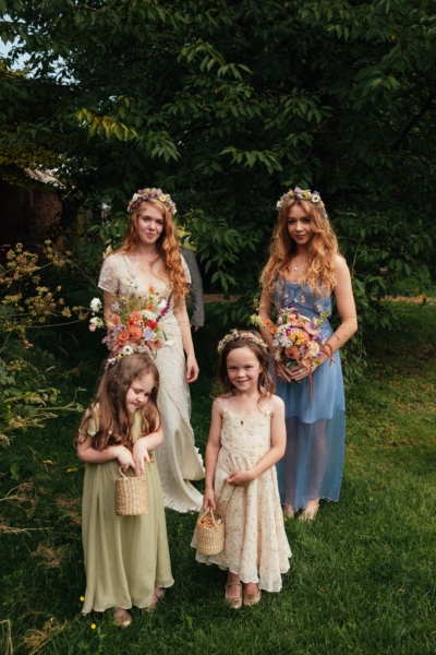 A Sustainable Summer Wedding at Hayne Devon with a Jane Bourvis Dress