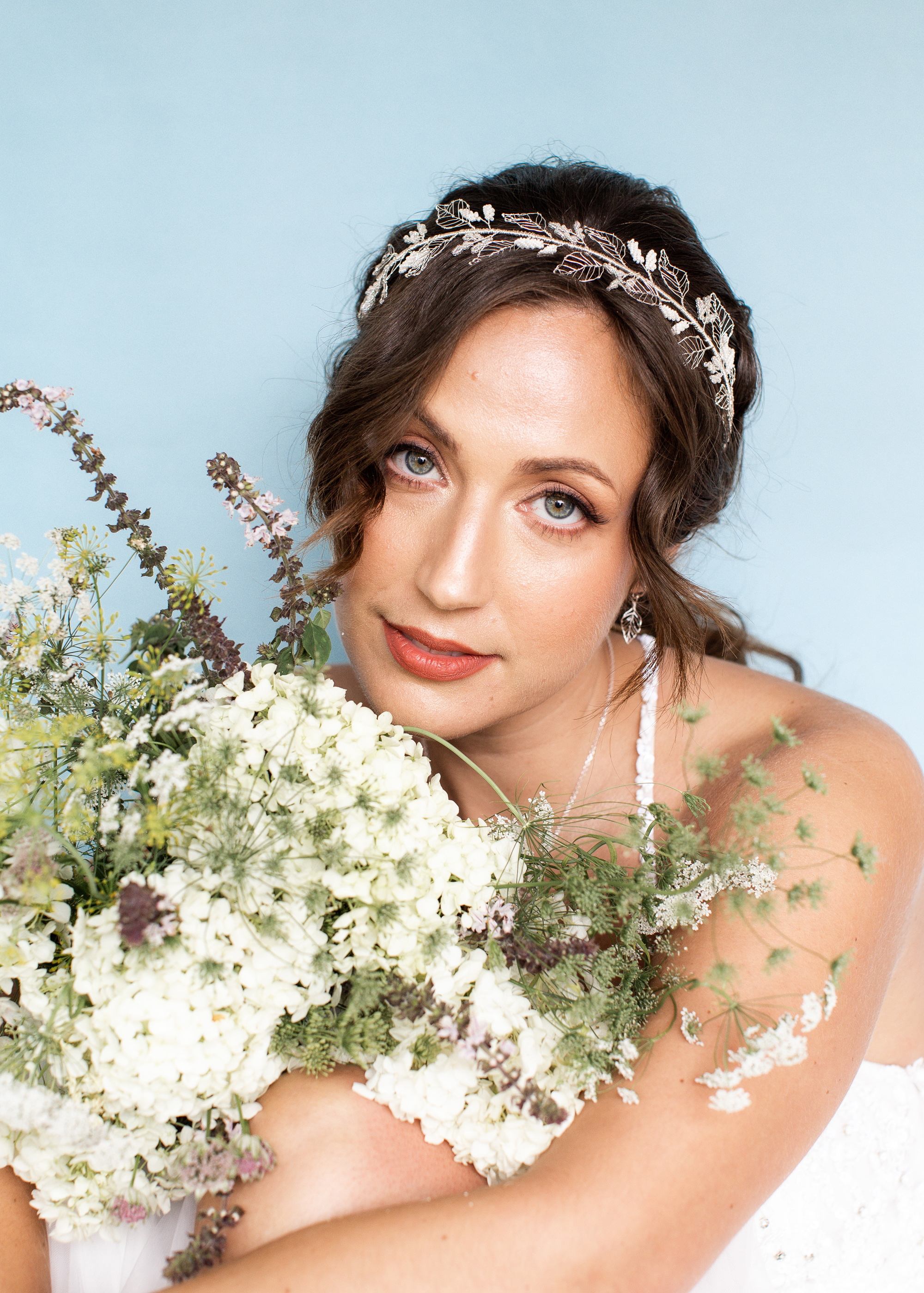 Judith Brown Bridal Molly Georgia Photography 23 - Handmade Bridal Accessories by Judith Brown – Delicate, Elegant & Timeless Delicate silver handmade bridal headpiece by Judith Brown