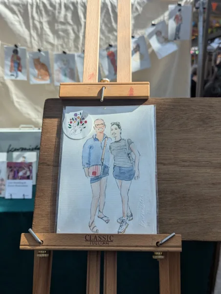 Live wedding illustrator, Kuznicki Live