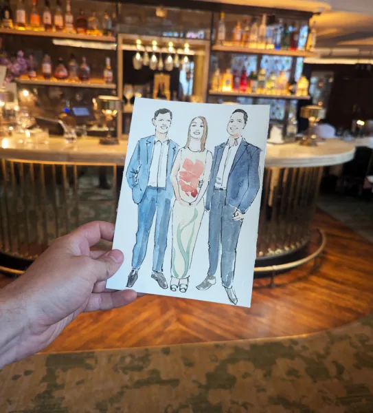 Live wedding illustrator, Kuznicki Live