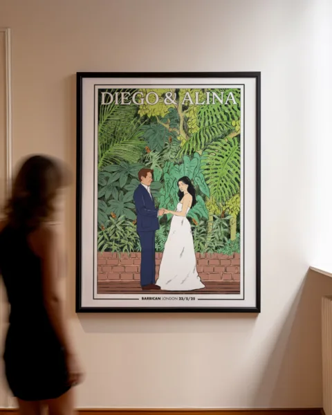 Live wedding illustrator, Kuznicki Live