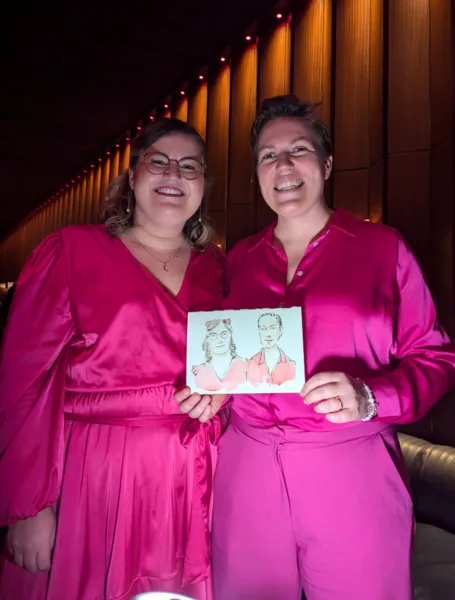 Live wedding illustrator, Kuznicki Live
