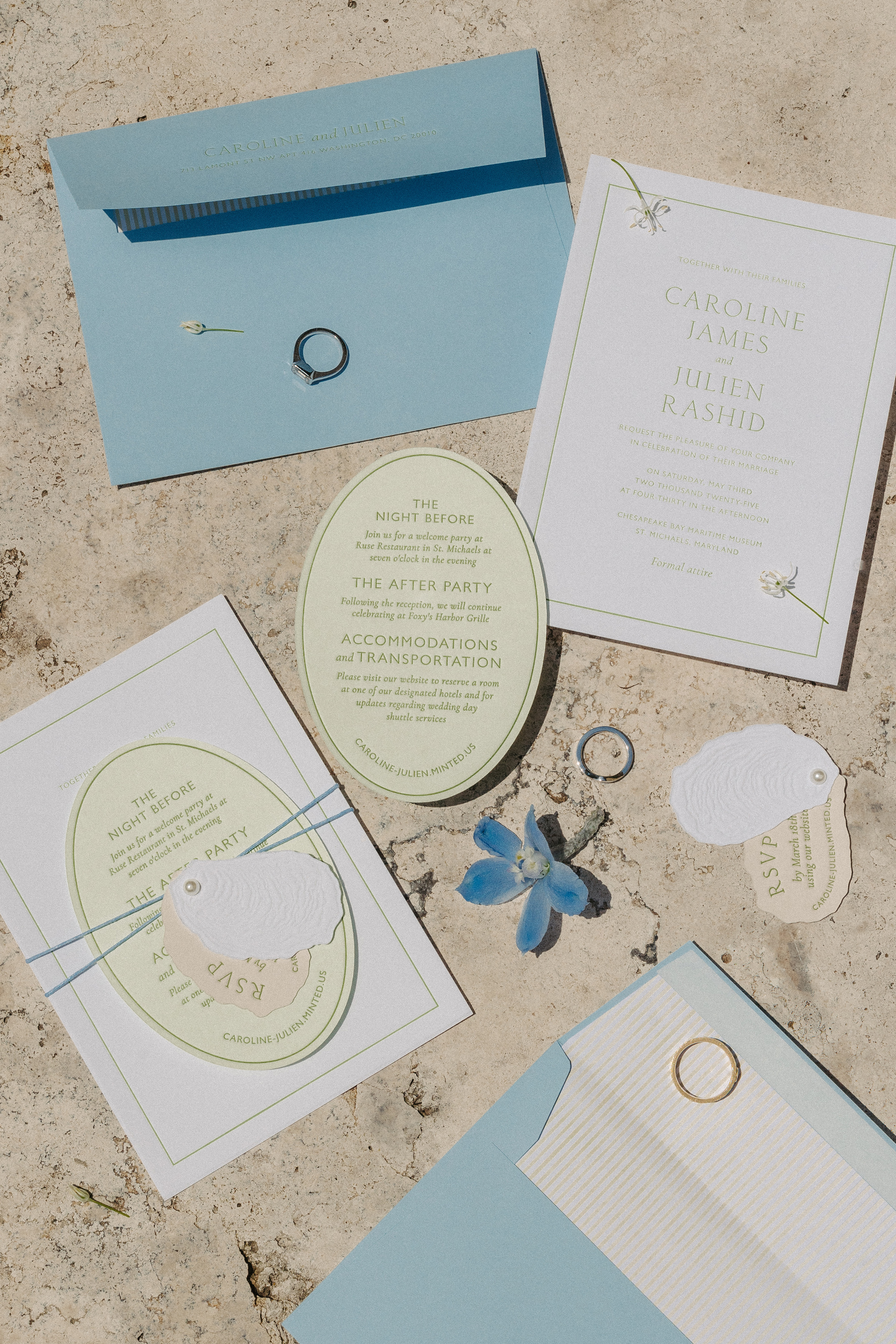 Alexandra Grecco Bride Harriet Gown The Chesapeake Bay Maritime Museum Wedding 101 - Caroline in Alexandra Grecco for her Coastal Inspired Wedding Alexandra Grecco Bride Harriet Gown The Chesapeake Bay Maritime Museum Wedding 101