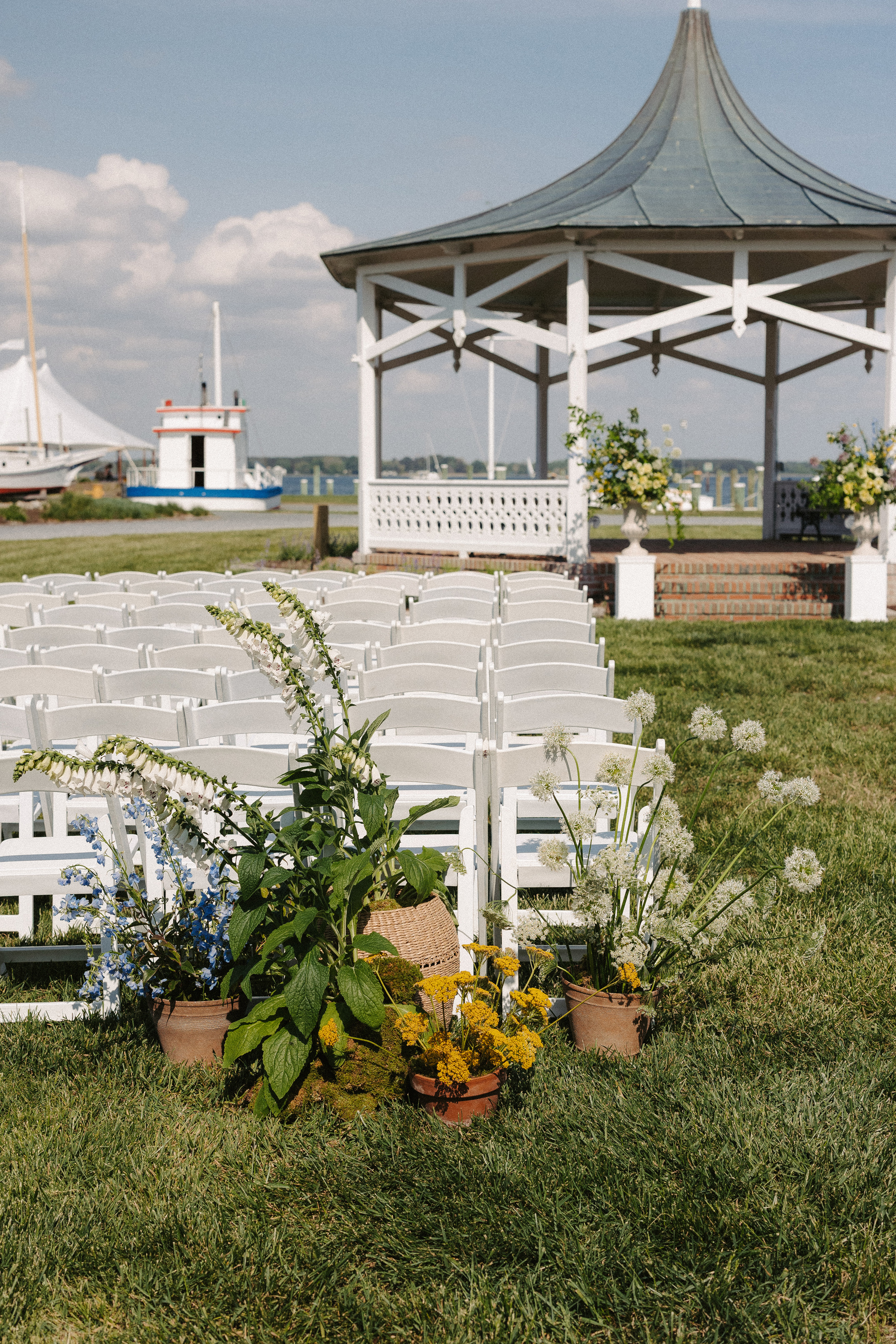 Alexandra Grecco Bride Harriet Gown The Chesapeake Bay Maritime Museum Wedding 124 - Caroline in Alexandra Grecco for her Coastal Inspired Wedding Alexandra Grecco Bride Harriet Gown The Chesapeake Bay Maritime Museum Wedding 124