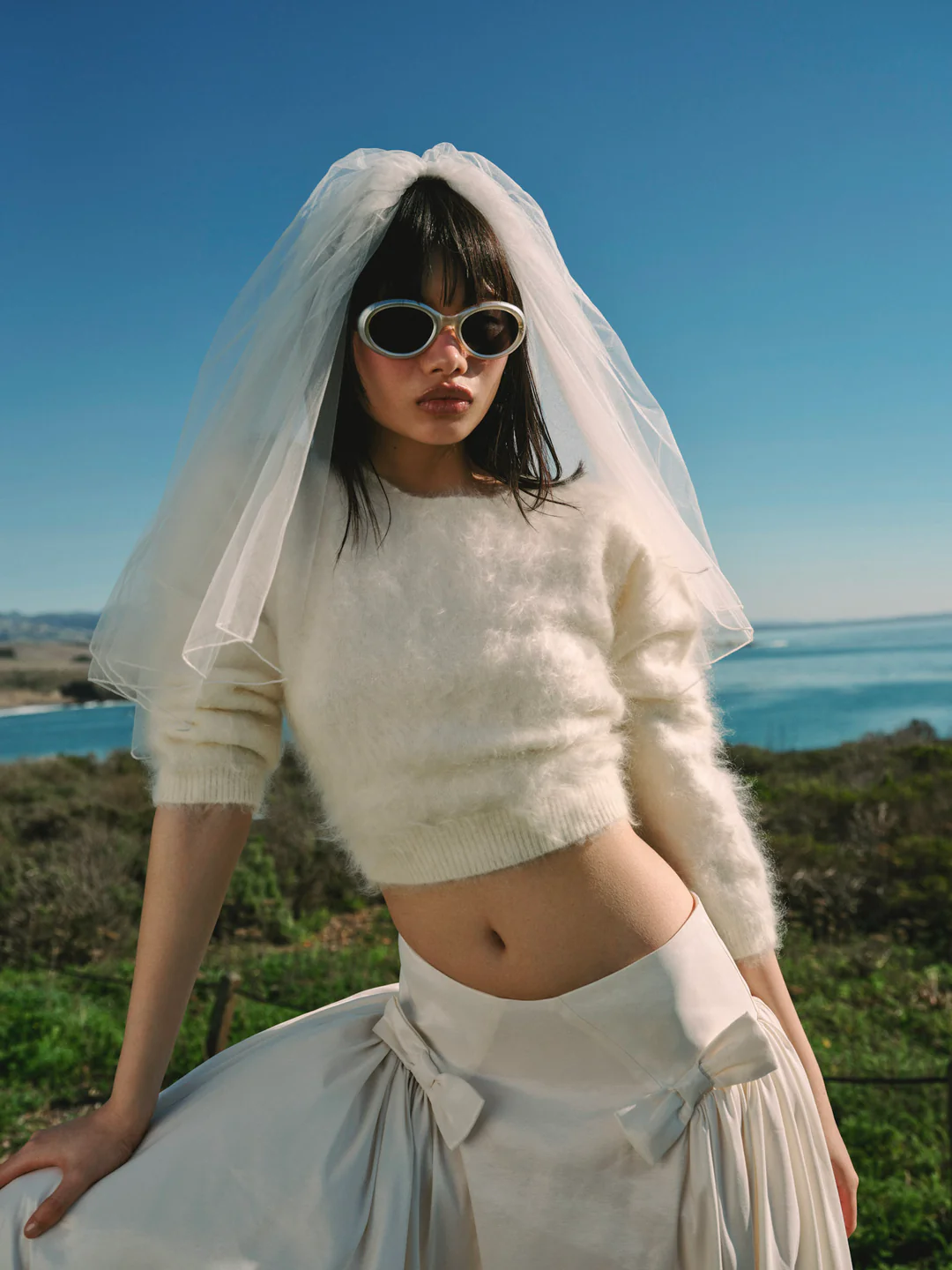 Dove White Cashmere Sweater