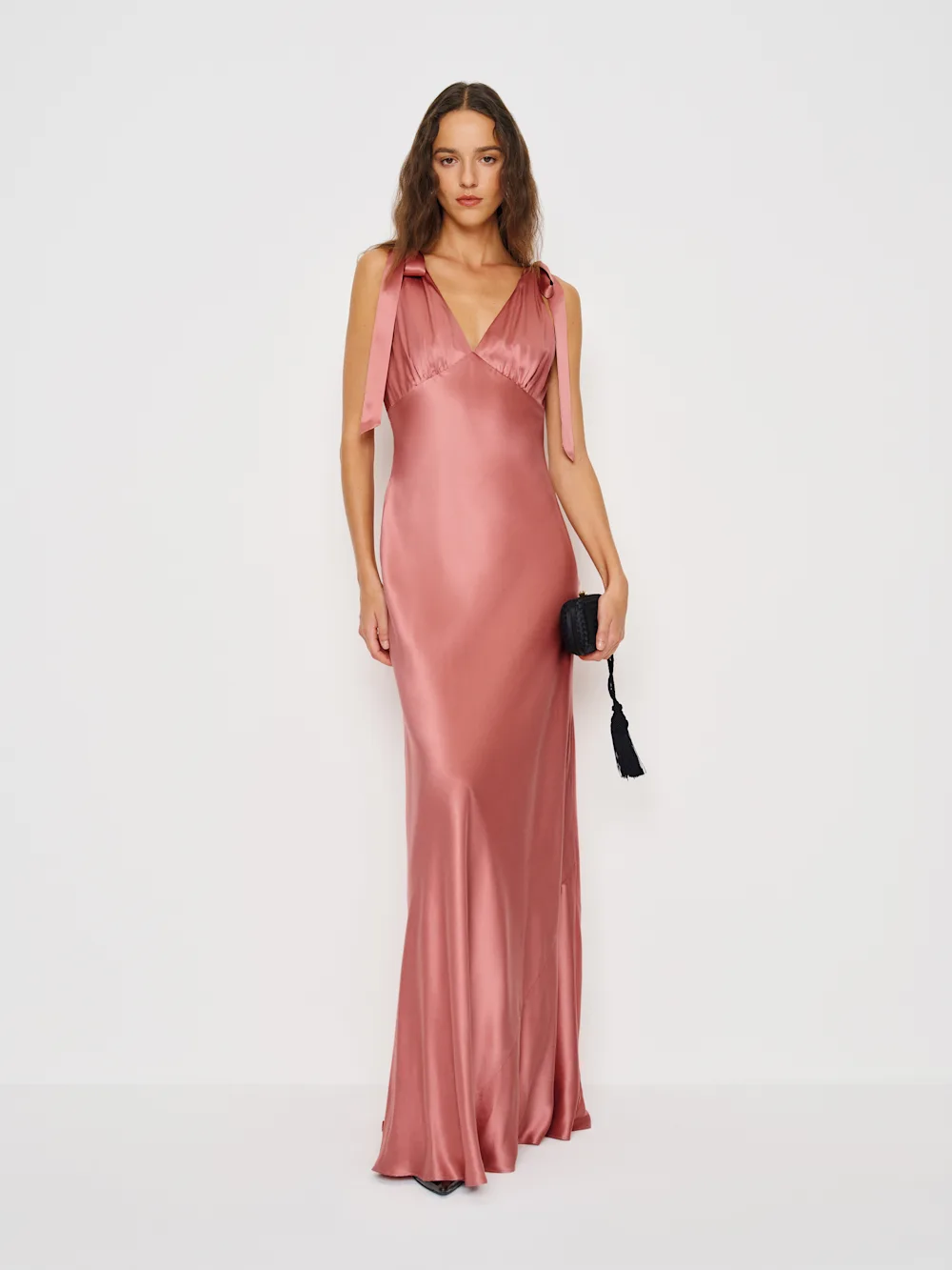 Pernille Silk Dress in Dried Rose