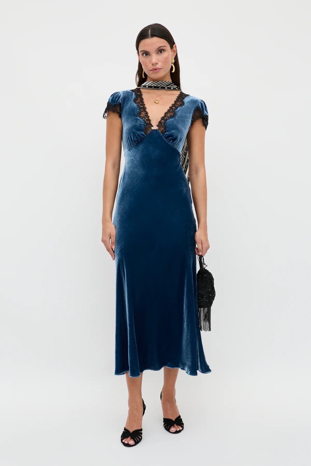 Clarice Velvet Midi Dress