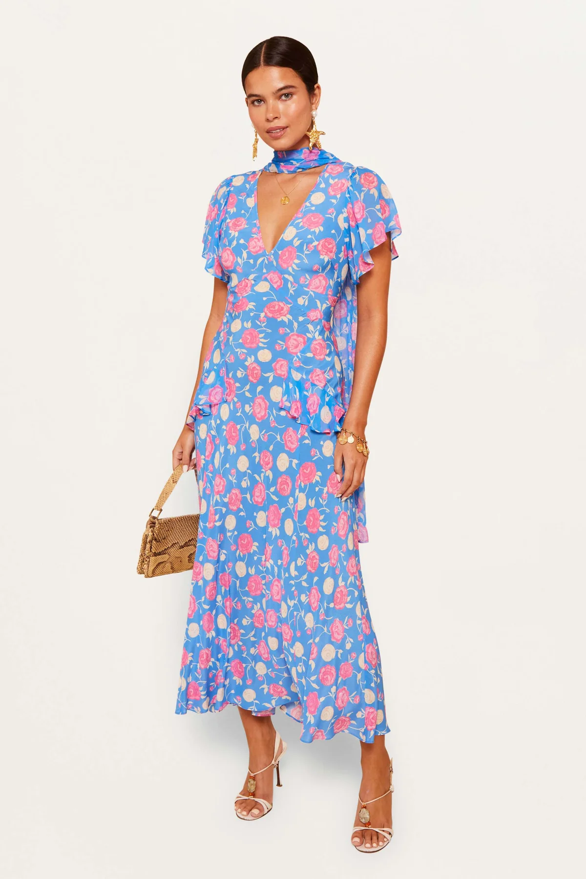 Evie Silk Midi Dress