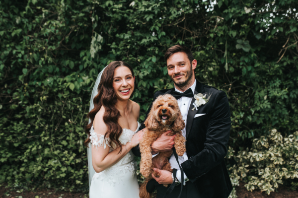 Victoria in Suzanne Neville for her Classy & Minimalist Wedding in Neutral Tones