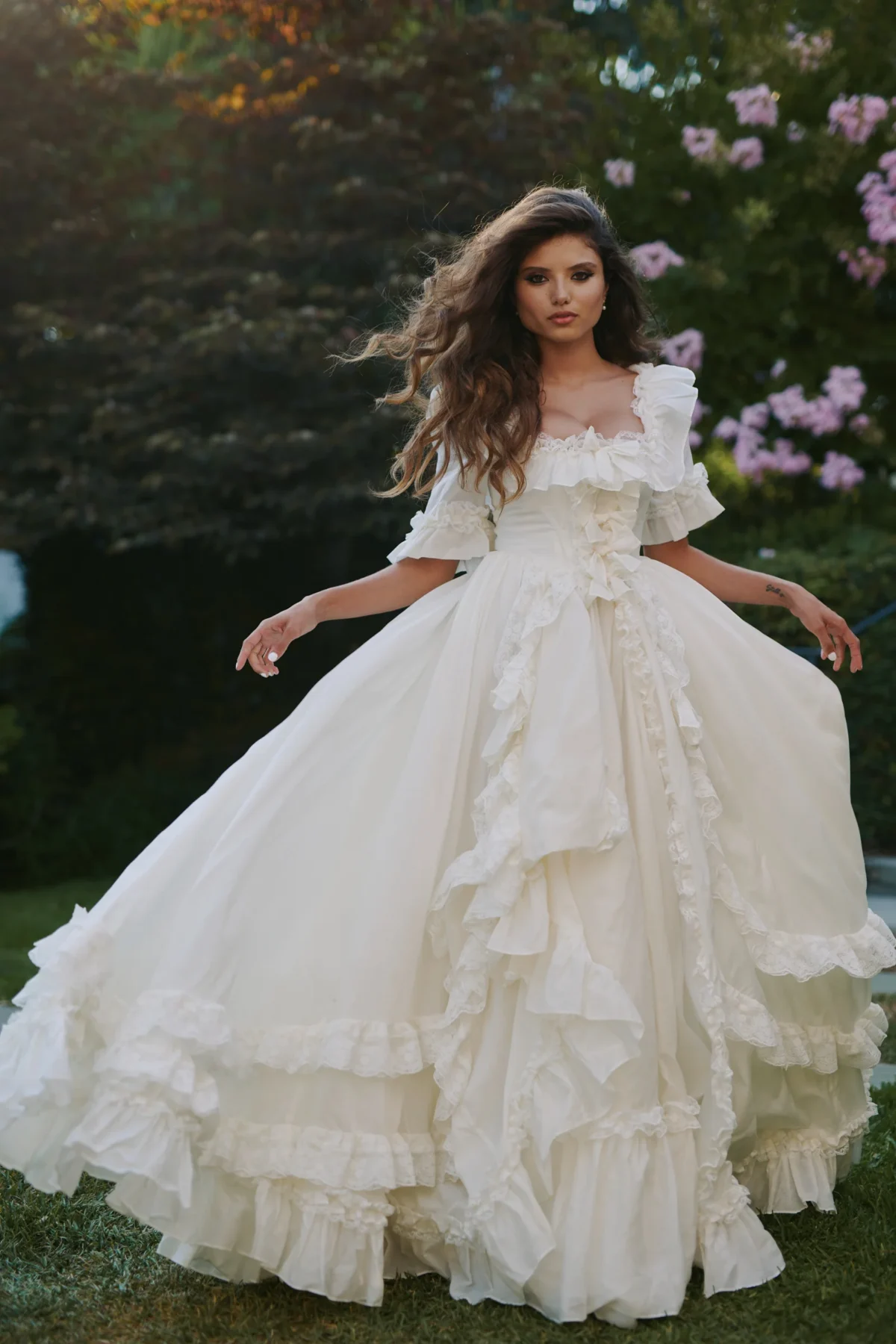 The Ivory Silk Organdy Antoinette Gown by Selkie 1 1200x1800 1 - Shop by Brand The Ivory Silk Organdy Antoinette Gown by Selkie 1 1200x1800 1