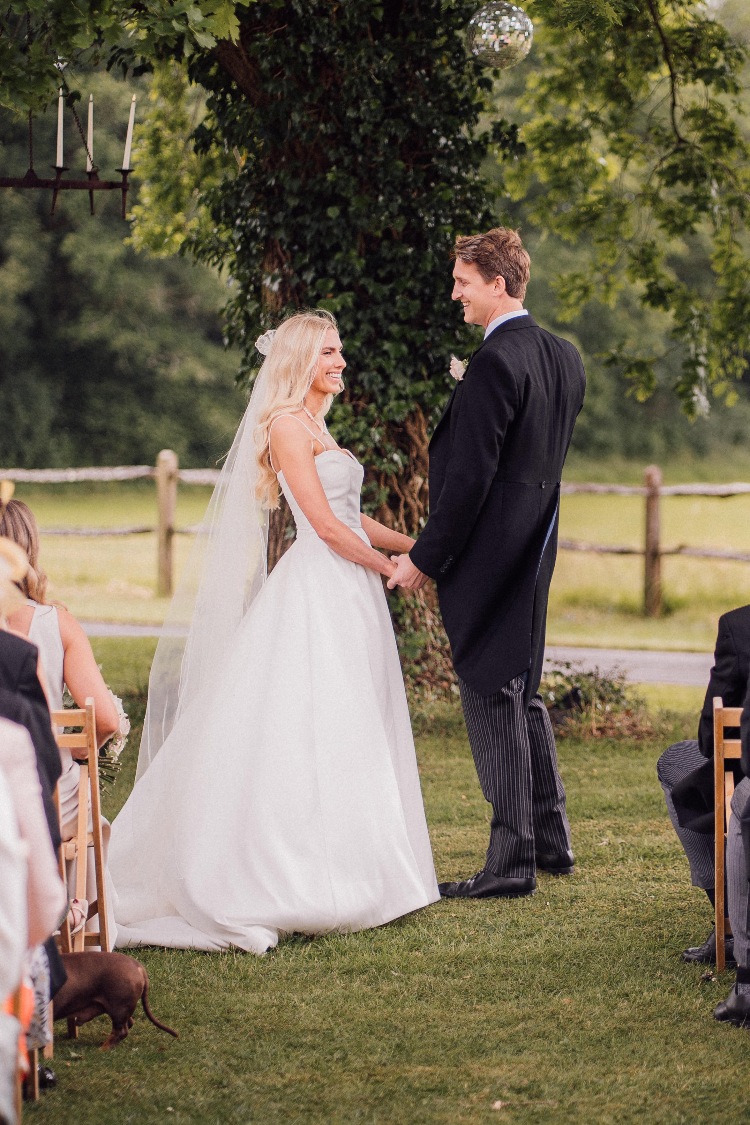 Vera Wang bride Marquee Wedding at Home 38 - A Beautiful Summer Marquee Wedding at Home in the English Countryside Vera Wang bride Marquee Wedding at Home 38