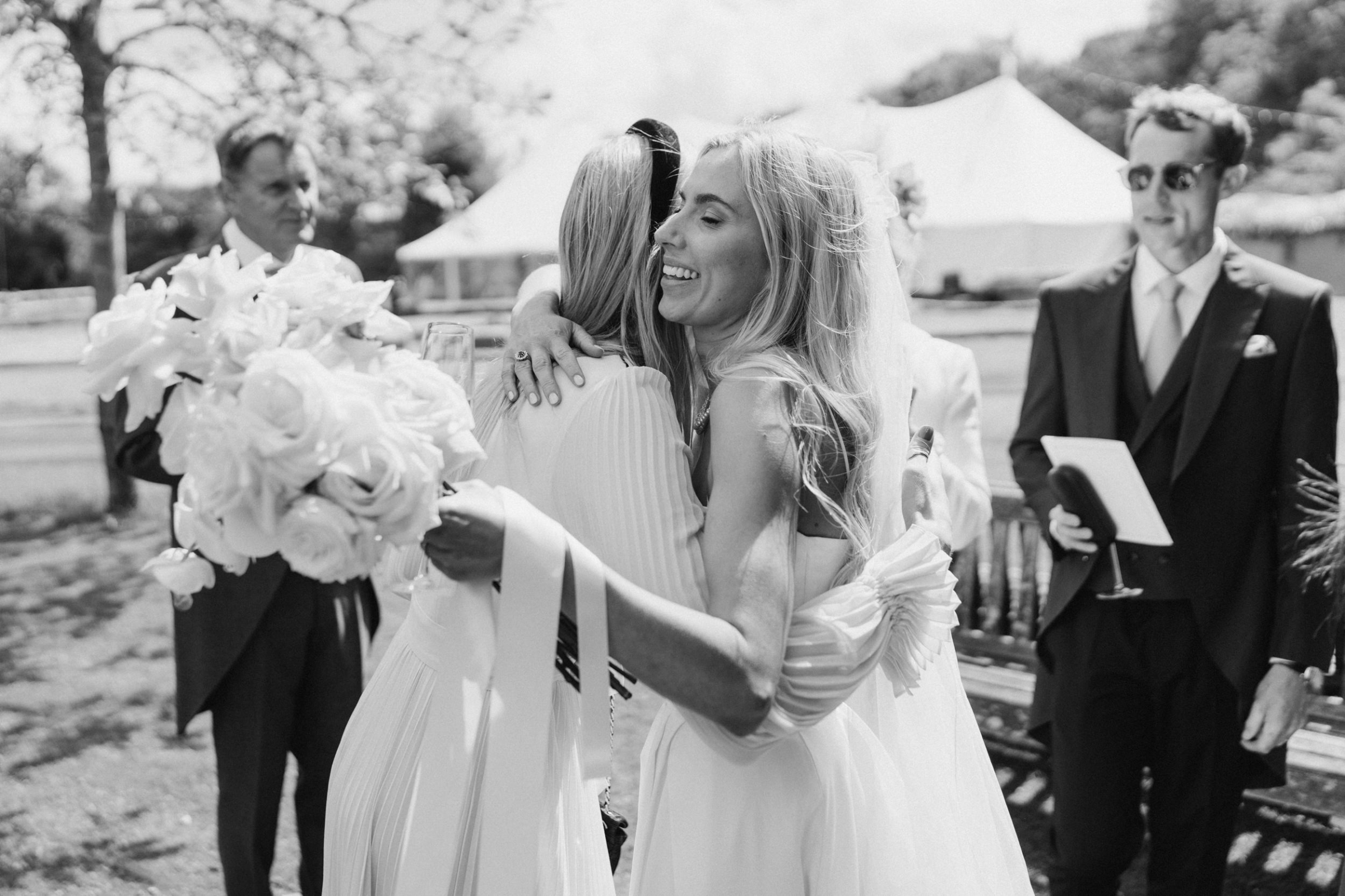 Vera Wang bride Marquee Wedding at Home 78 - A Beautiful Summer Marquee Wedding at Home in the English Countryside Vera Wang bride Marquee Wedding at Home 78