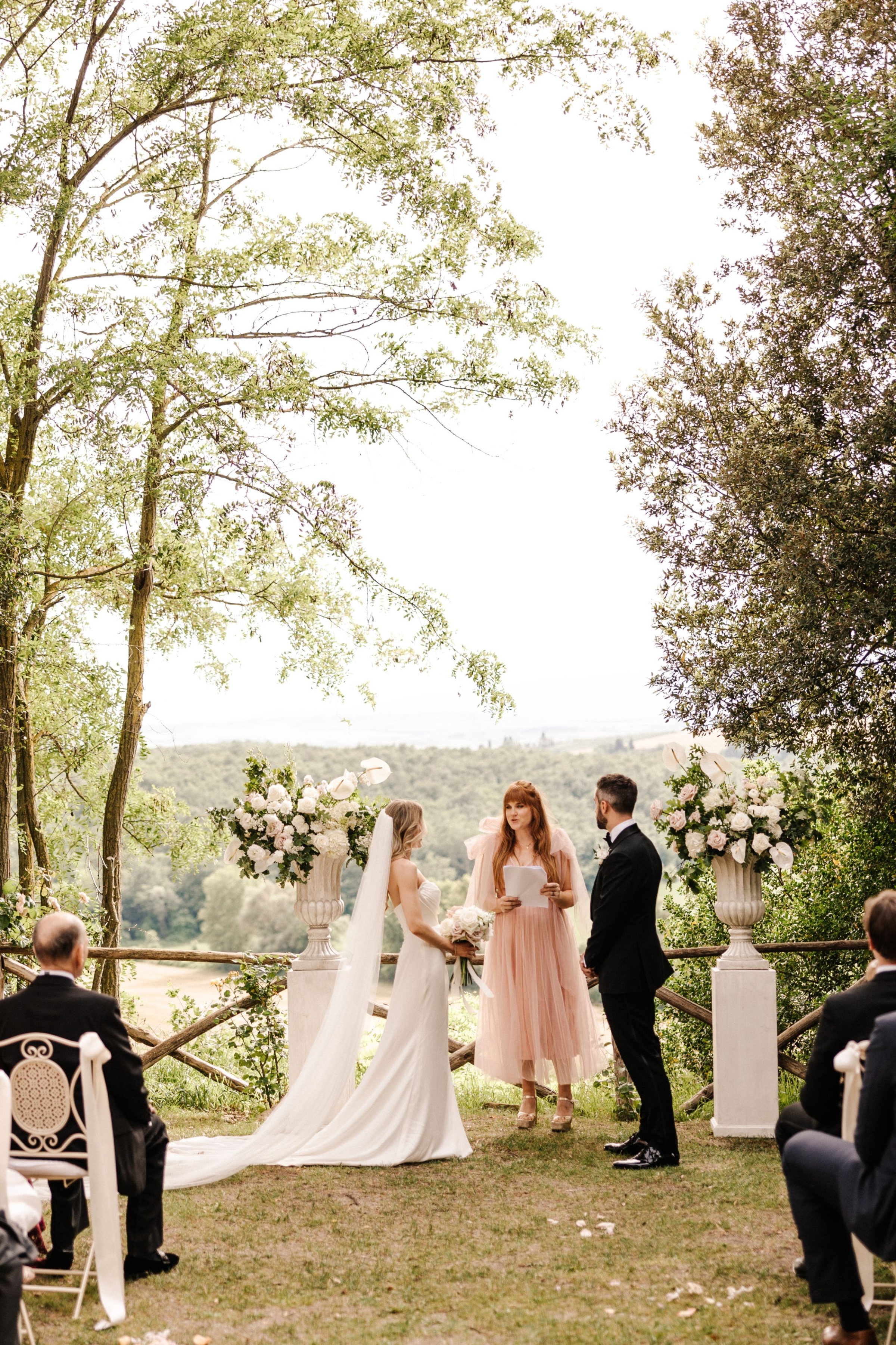 Wedding Borgo Sant Ambrogio Tuscany Italy 53 - A Modern, Romantic Destination Wedding at Borgo Sant Ambrogio in Tuscany Outdoor wedding in the gardens of Borgo Sant Ambrogio in Tuscany, Italy.