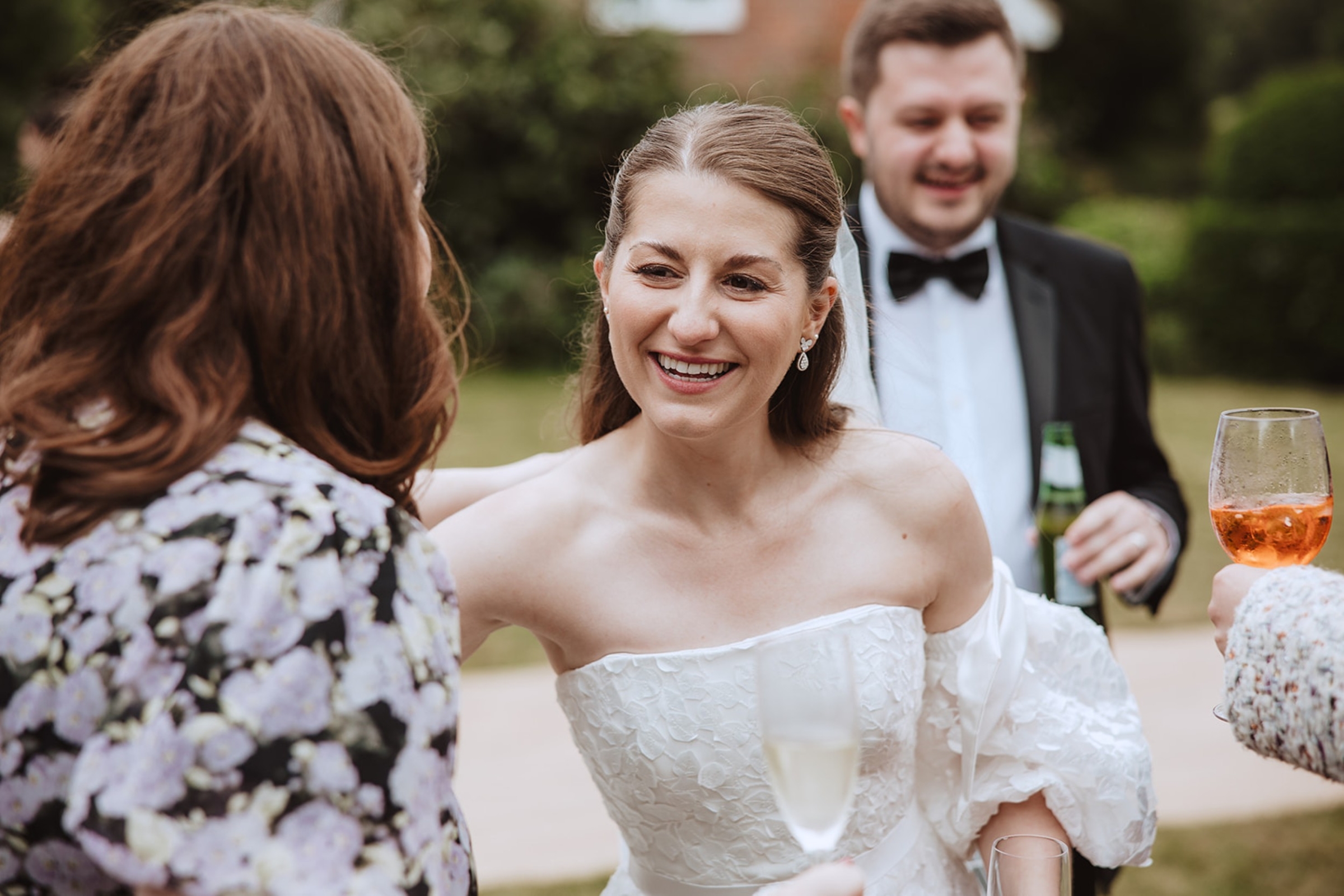 Bore Place Wedding Sassi Holford bride 111 - Hatty & Ben’s Nancy Meyers Inspired Black Tie Wedding at Bore Place, Kent Bore Place Wedding Sassi Holford bride 111