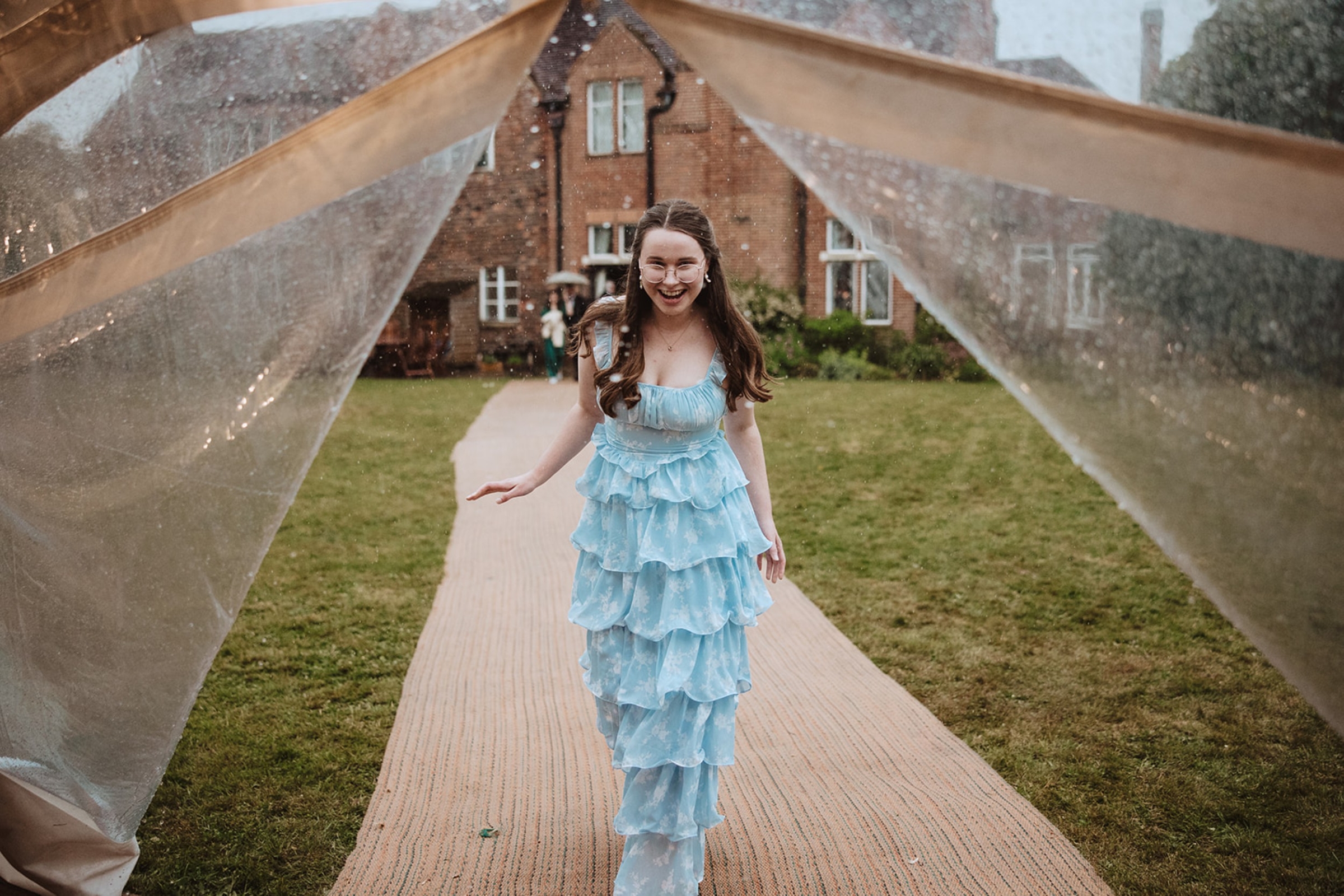 Bore Place Wedding Sassi Holford bride 147 - Hatty & Ben’s Nancy Meyers Inspired Black Tie Wedding at Bore Place, Kent Bore Place Wedding Sassi Holford bride 147