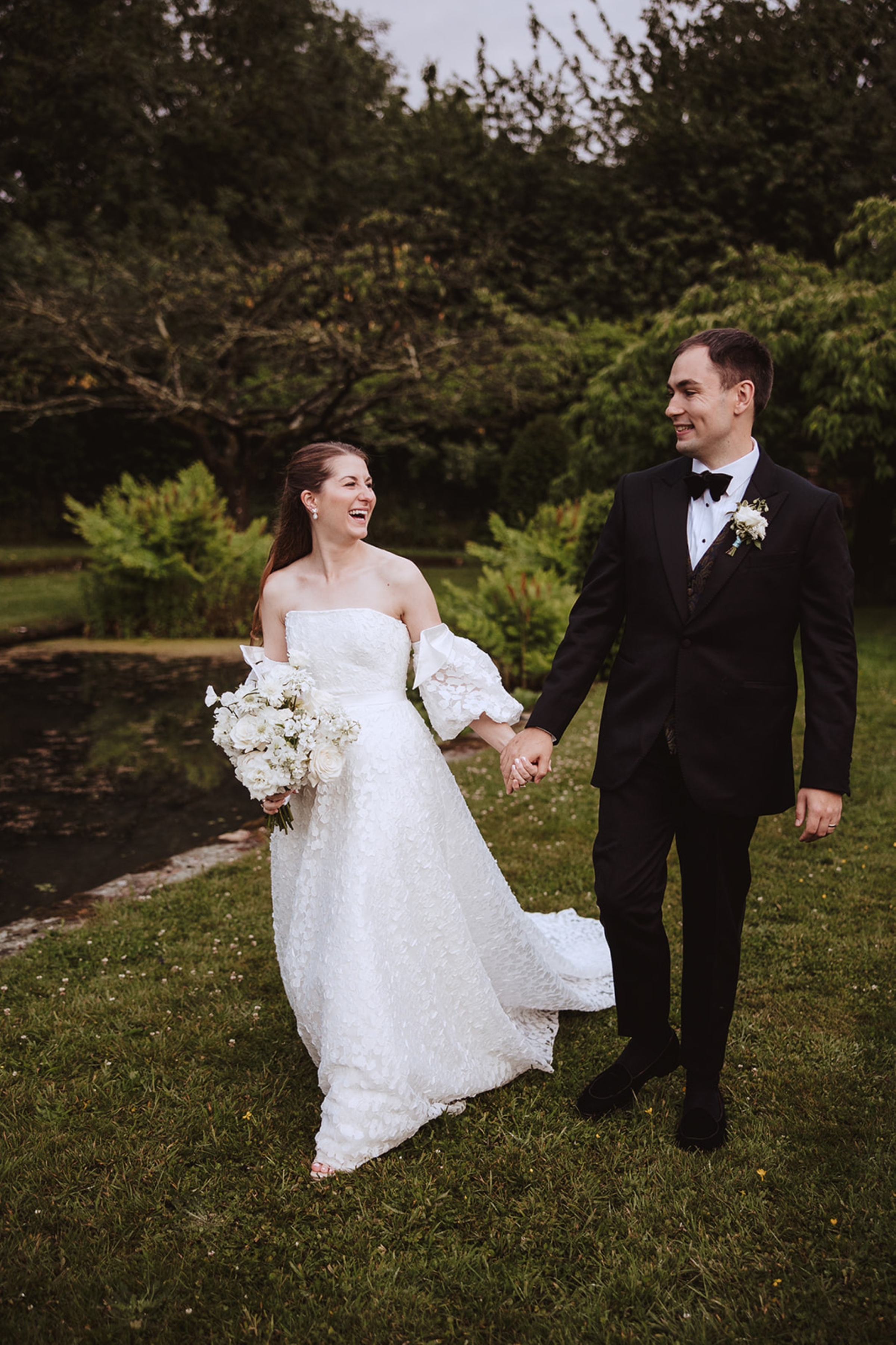 Bore Place Wedding Sassi Holford bride 162 1 - Hatty & Ben’s Nancy Meyers Inspired Black Tie Wedding at Bore Place, Kent Bore Place Wedding Sassi Holford bride 162 1