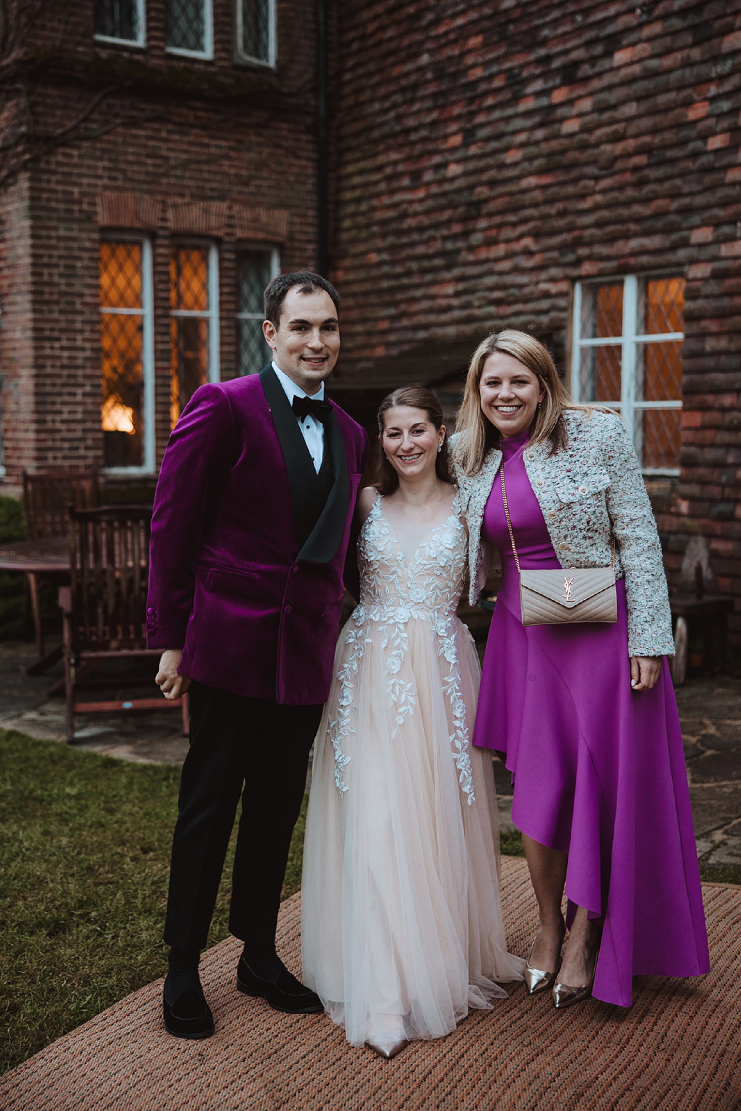 Bore Place Wedding Sassi Holford bride 169 - Hatty & Ben’s Nancy Meyers Inspired Black Tie Wedding at Bore Place, Kent Bore Place Wedding Sassi Holford bride 169