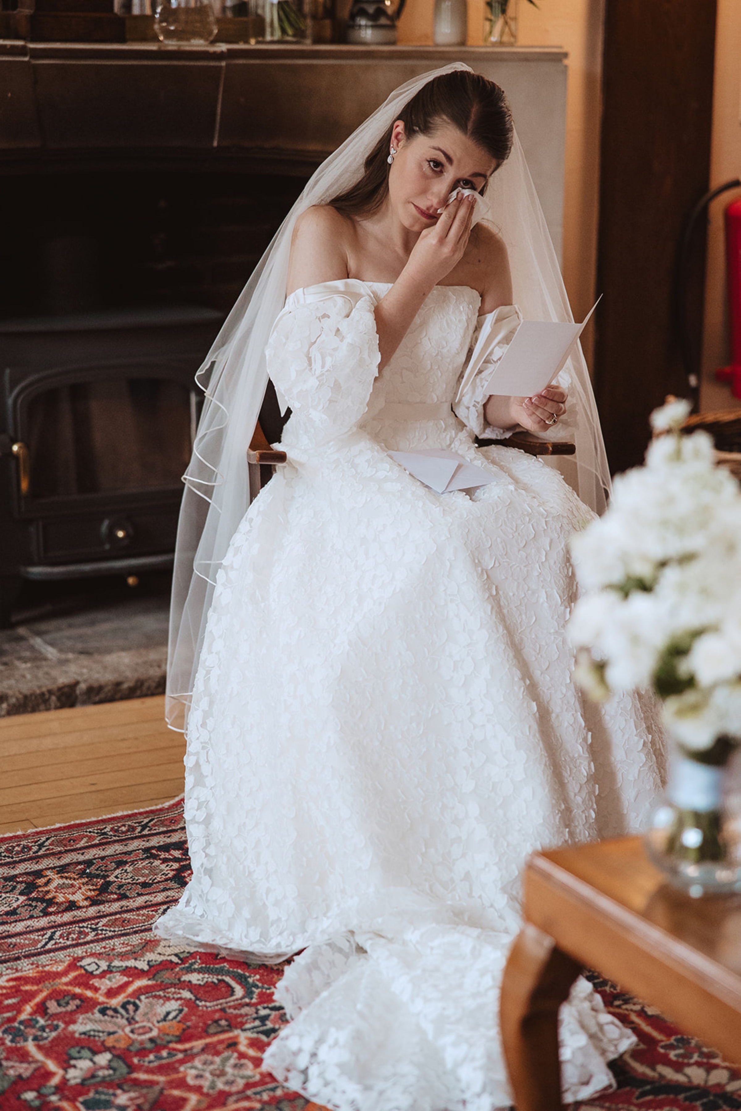 Bore Place Wedding Sassi Holford bride 39 - Hatty & Ben’s Nancy Meyers Inspired Black Tie Wedding at Bore Place, Kent Bore Place Wedding Sassi Holford bride 39