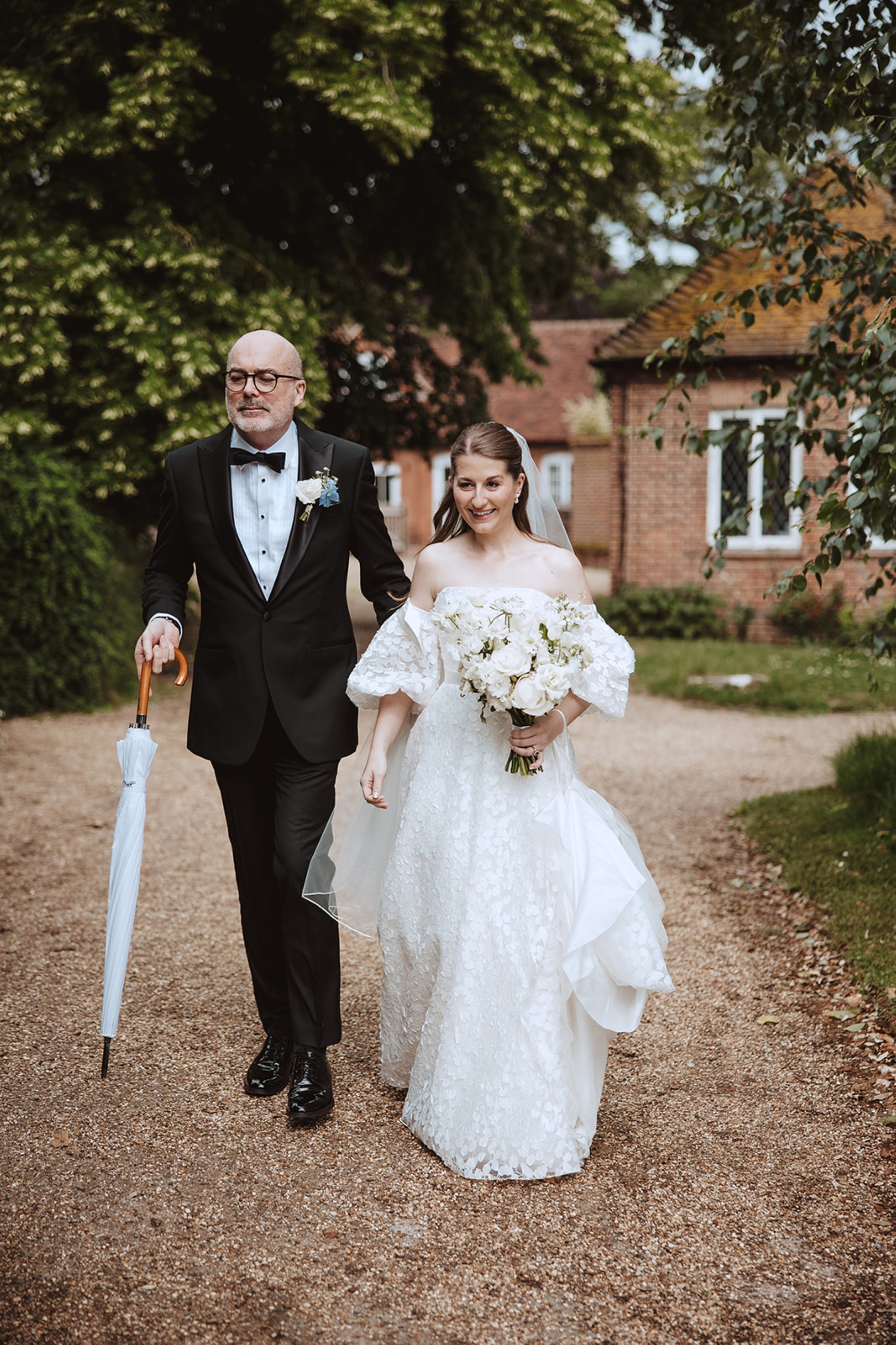 Bore Place Wedding Sassi Holford bride 57 - Hatty & Ben’s Nancy Meyers Inspired Black Tie Wedding at Bore Place, Kent Bore Place Wedding Sassi Holford bride 57
