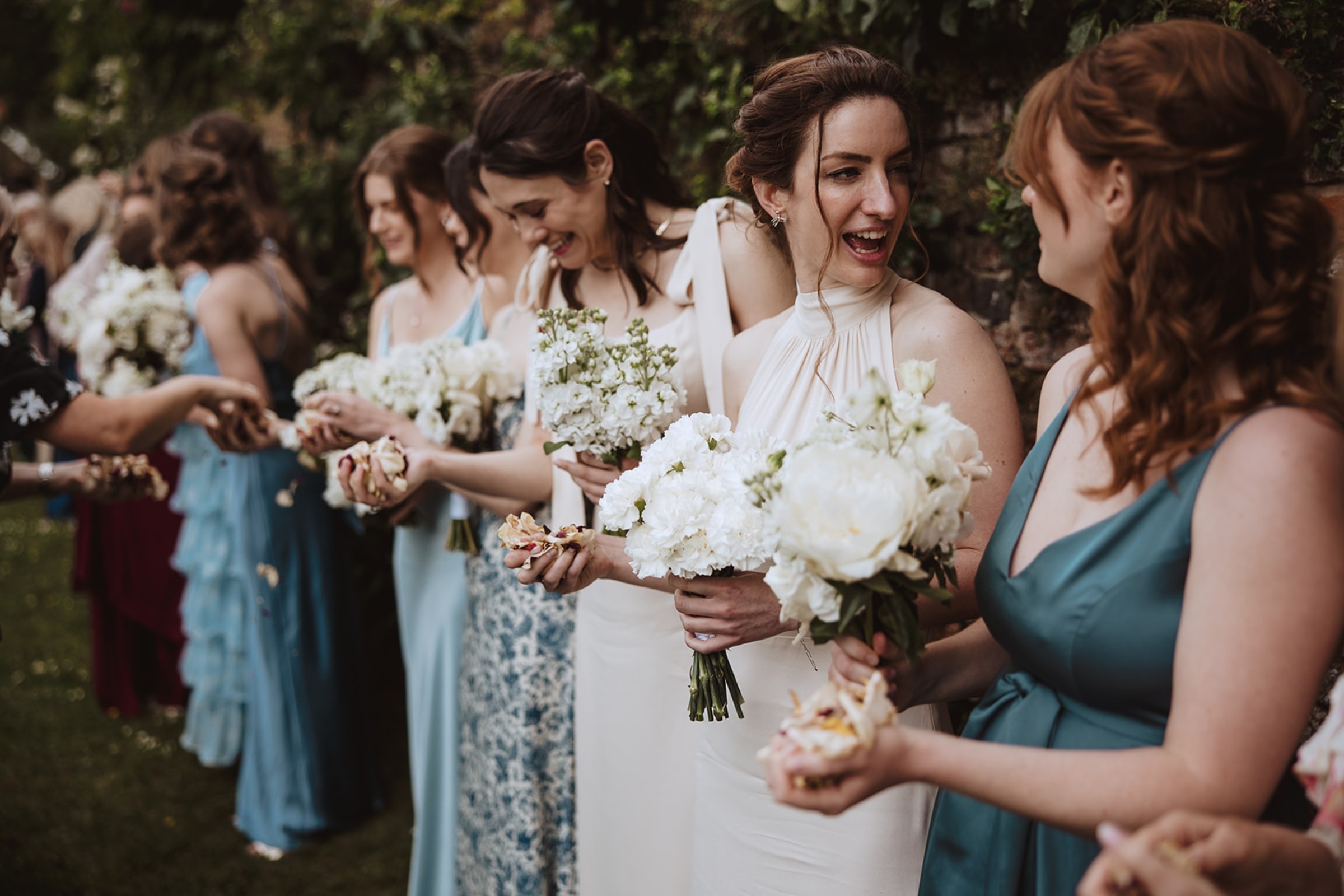 Bore Place Wedding Sassi Holford bride 90 - Hatty & Ben’s Nancy Meyers Inspired Black Tie Wedding at Bore Place, Kent Bore Place Wedding Sassi Holford bride 90