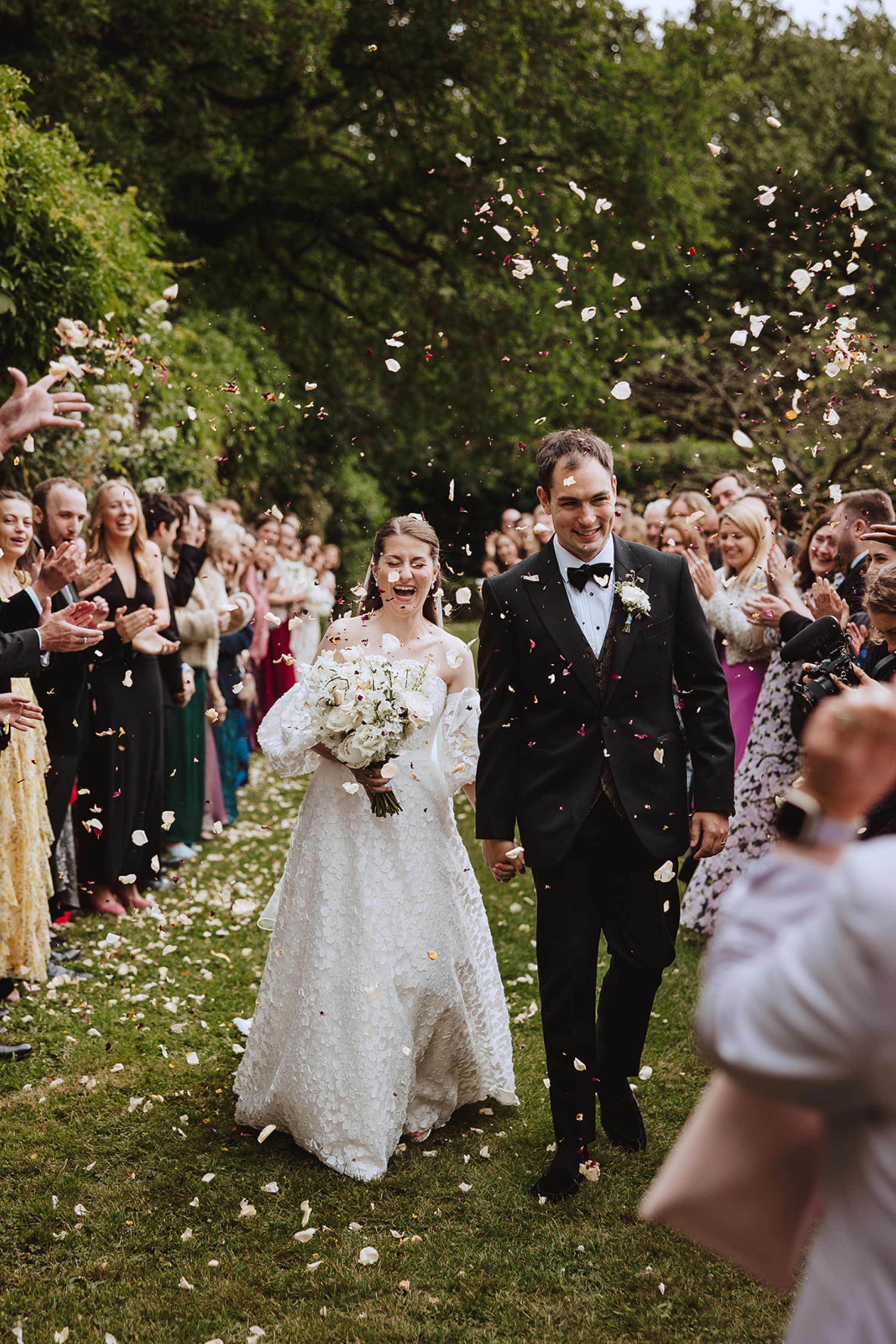 Bore Place Wedding Sassi Holford bride 96 - Hatty & Ben’s Nancy Meyers Inspired Black Tie Wedding at Bore Place, Kent Bore Place Wedding Sassi Holford bride 96