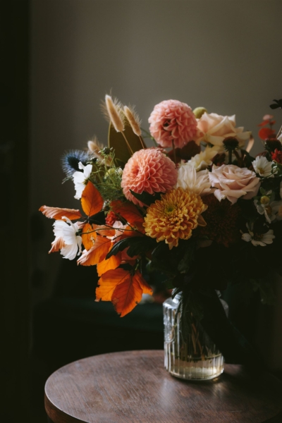 Autumnal bridal bouquet